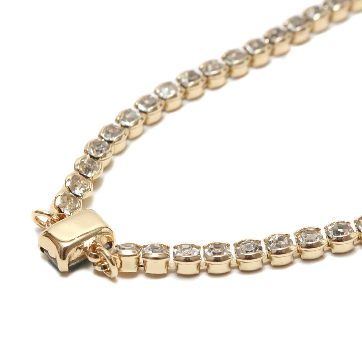 atmos pink ビジューネックレス GOLDの画像