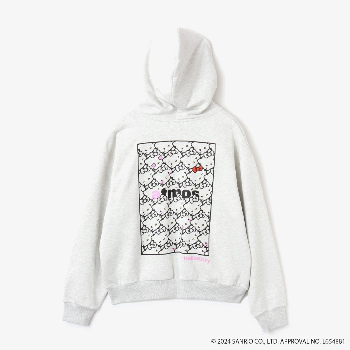 HELLO KITTY x atmos pink Zip-up Parka GRAYの画像