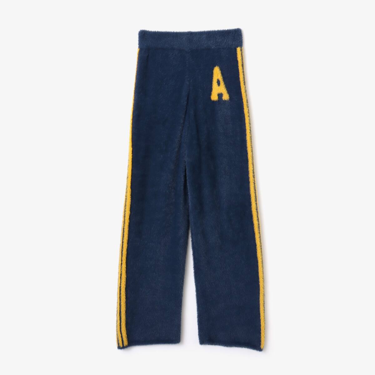 atmos pink Feather Knit Pants NAVY の画像
