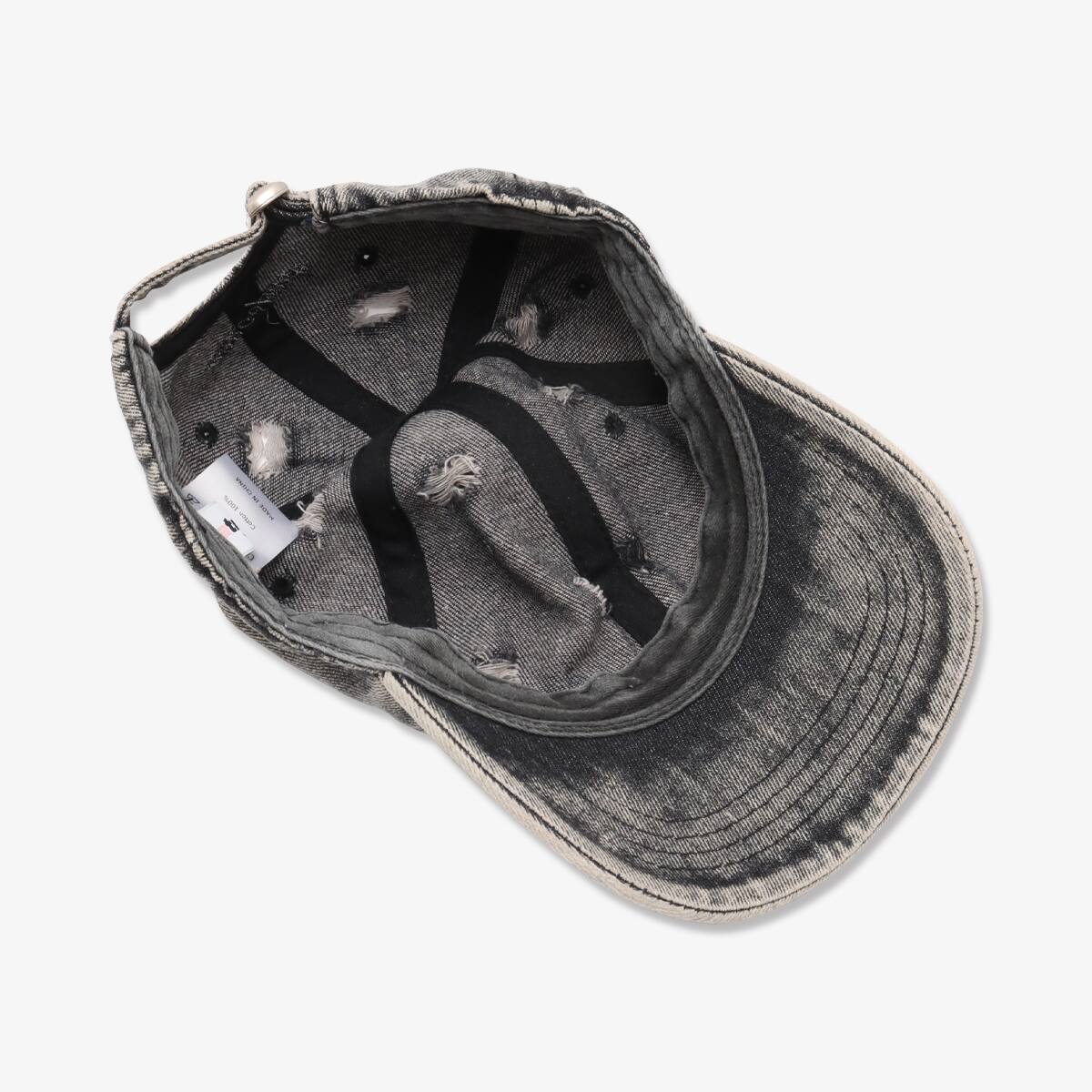 atmos pink Damaged Finishing Denim Cap BLACK の画像