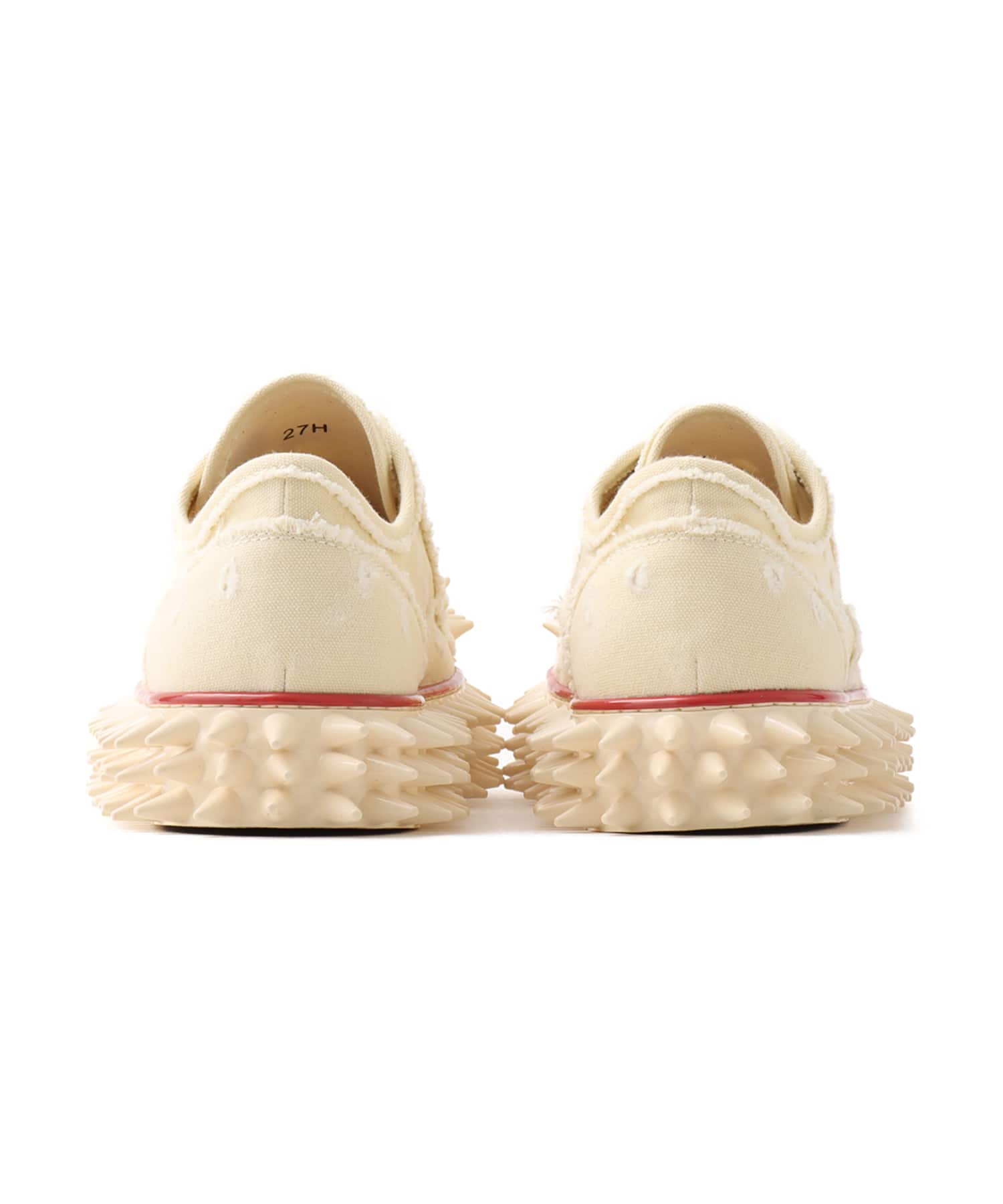doublet SPIKY CANVAS SNEAKER IVORYの画像