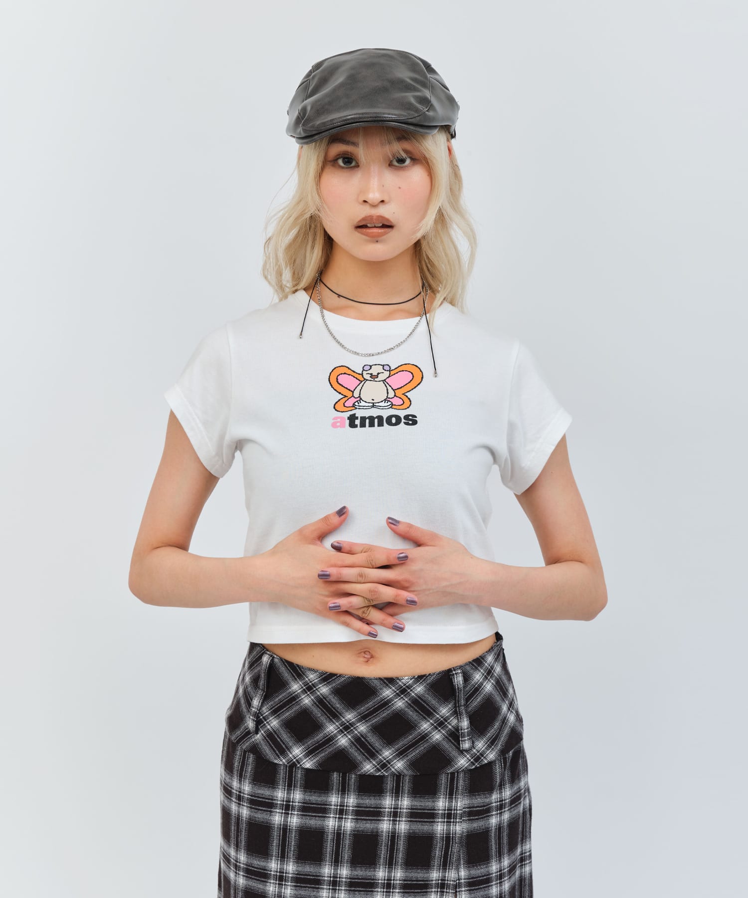 MARIA SAKURAI x atmos pink ピンク・バターT-shirt WHITEの画像