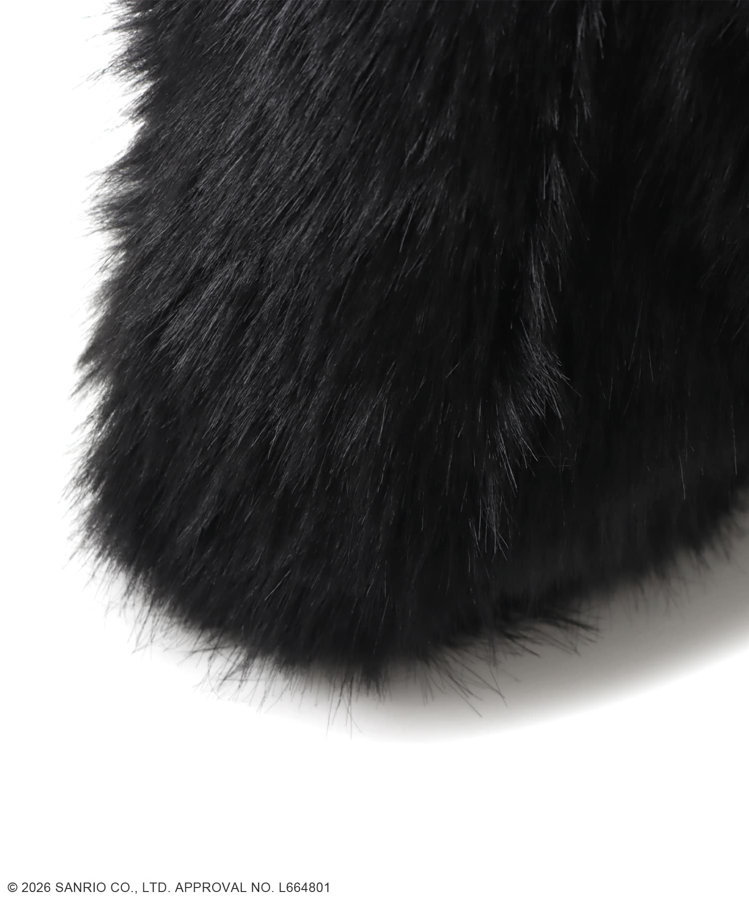 atmos pink x KUROMI Faux Fur Bag BLACK（アトモスピンク クロミ