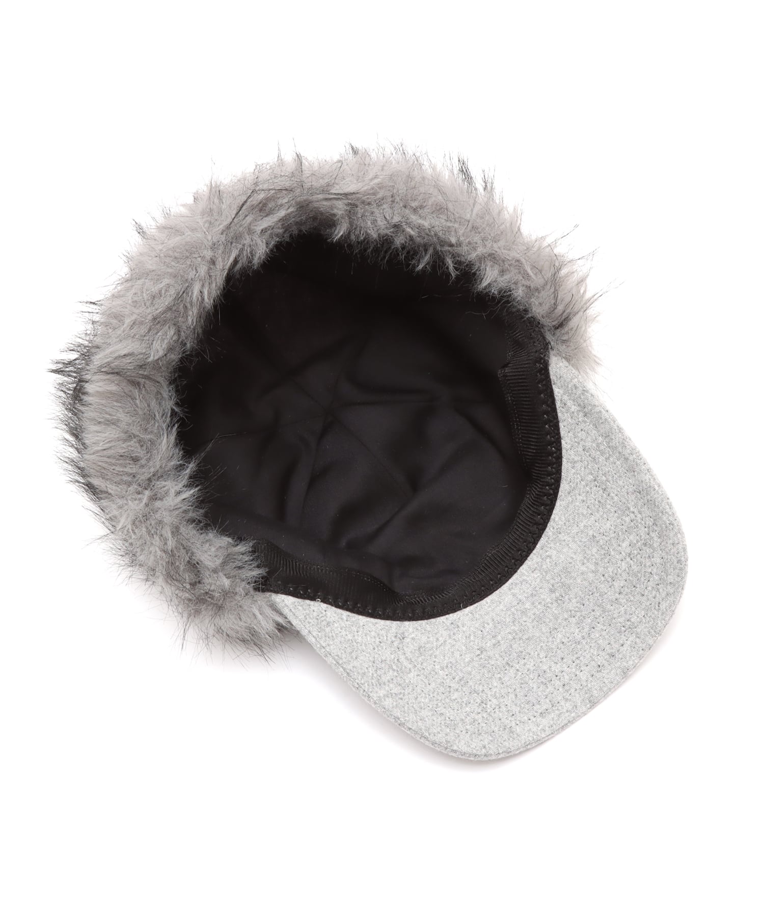 atmos pink Faux Fur Ear Cap GRAYの画像