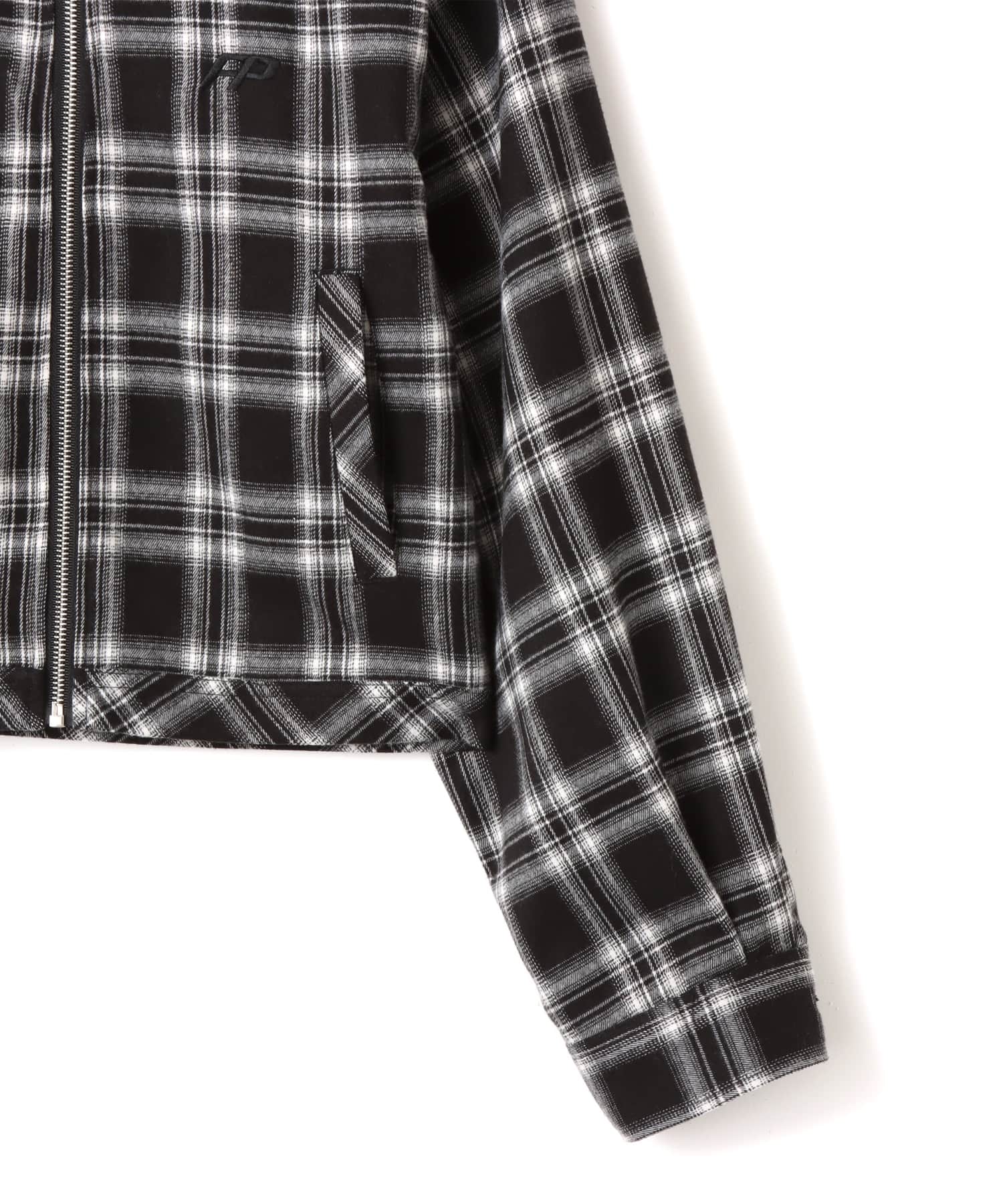 atmos pink Plaid Jacket BLACKの画像