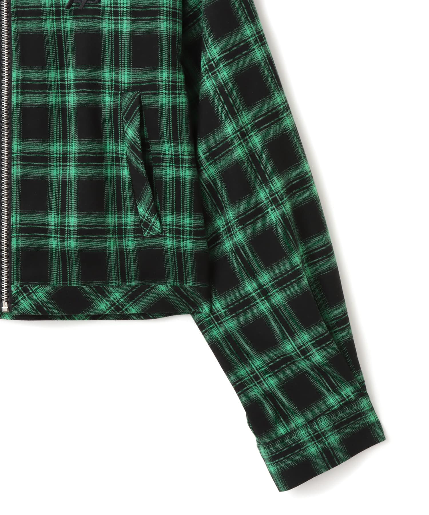 atmos pink Plaid Jacket GREENの画像