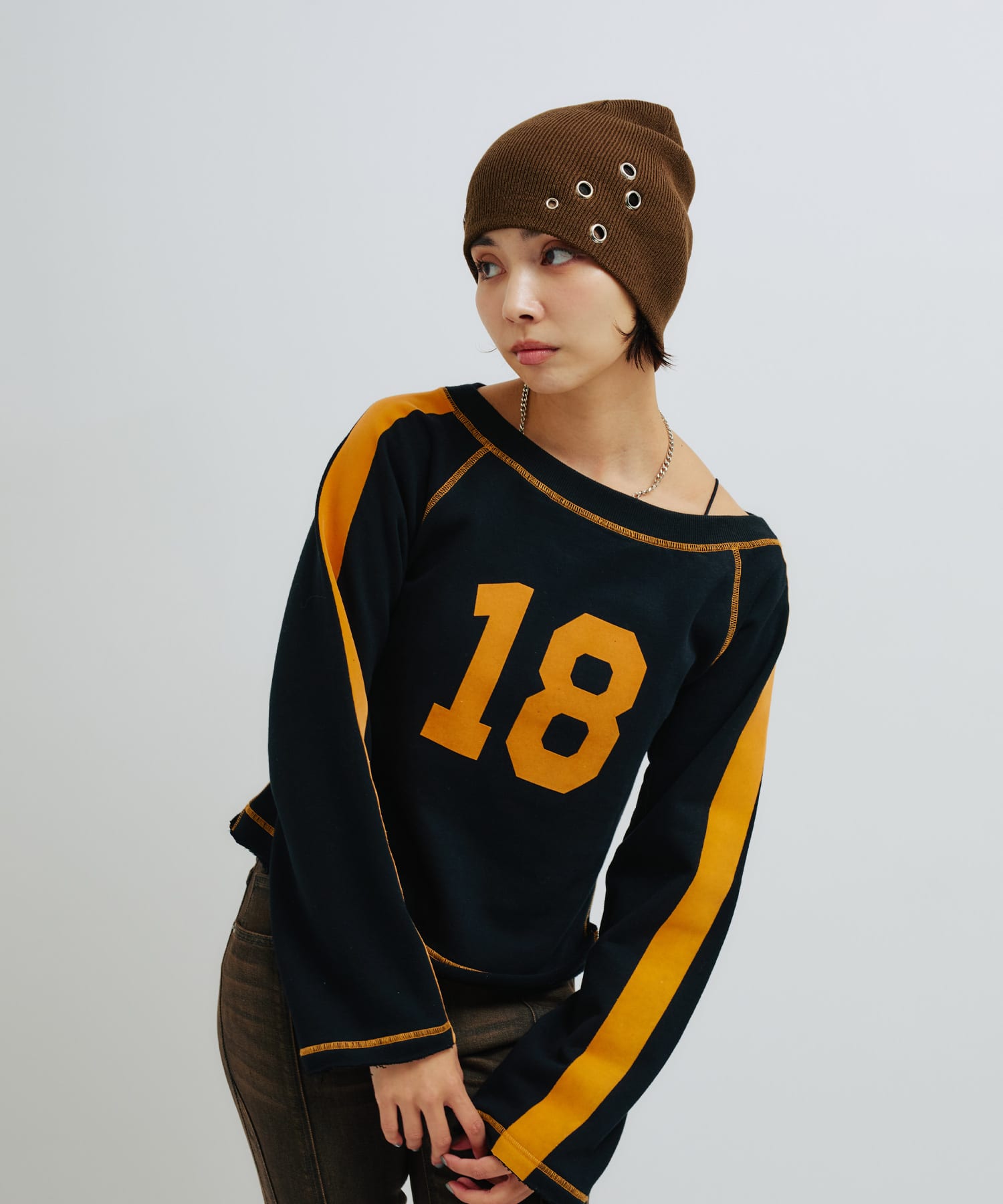 atmos pink Numbering Sweat Top BLACKの画像
