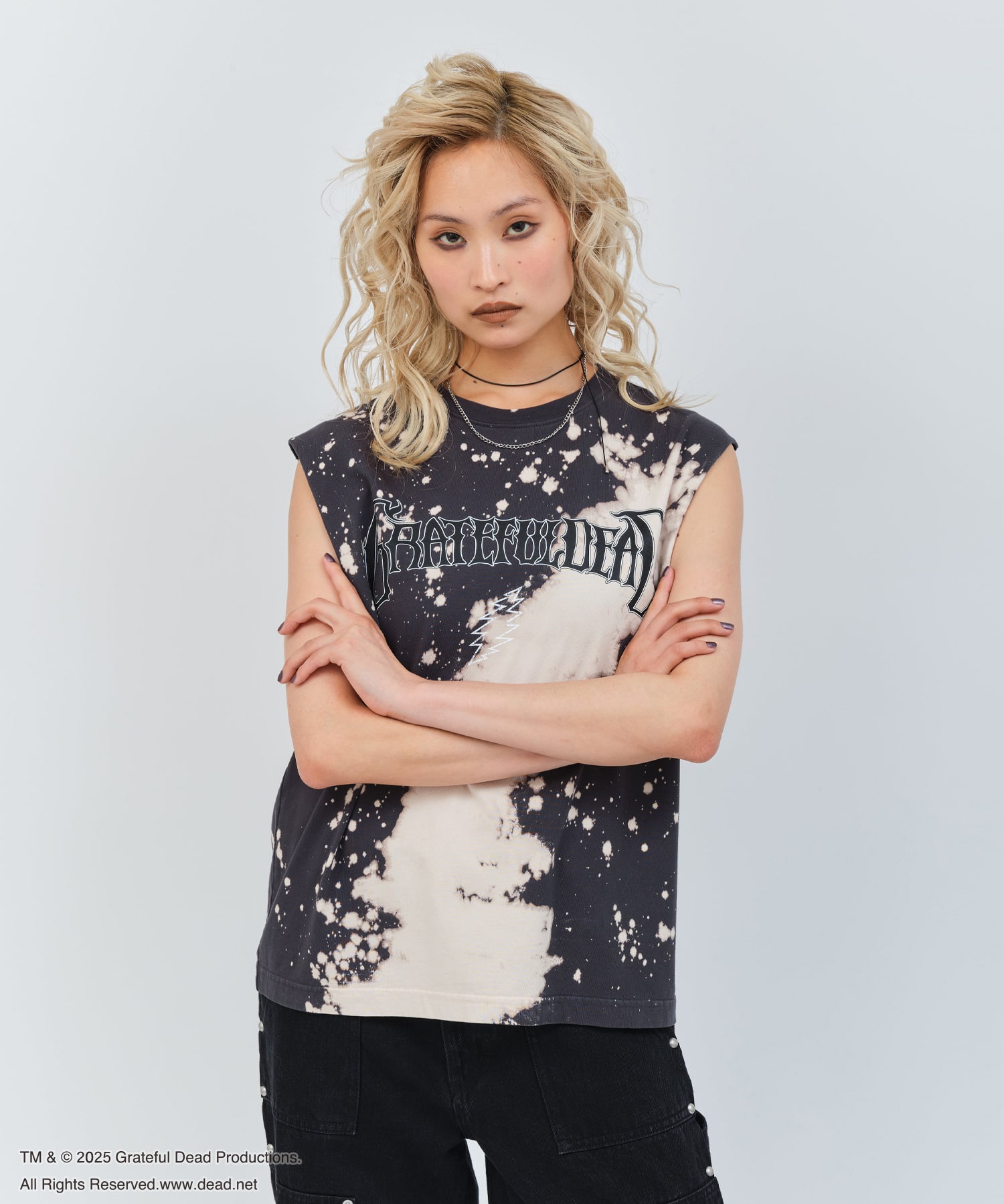 atmos pink Grateful Dead Tank Top CHARCOALの画像