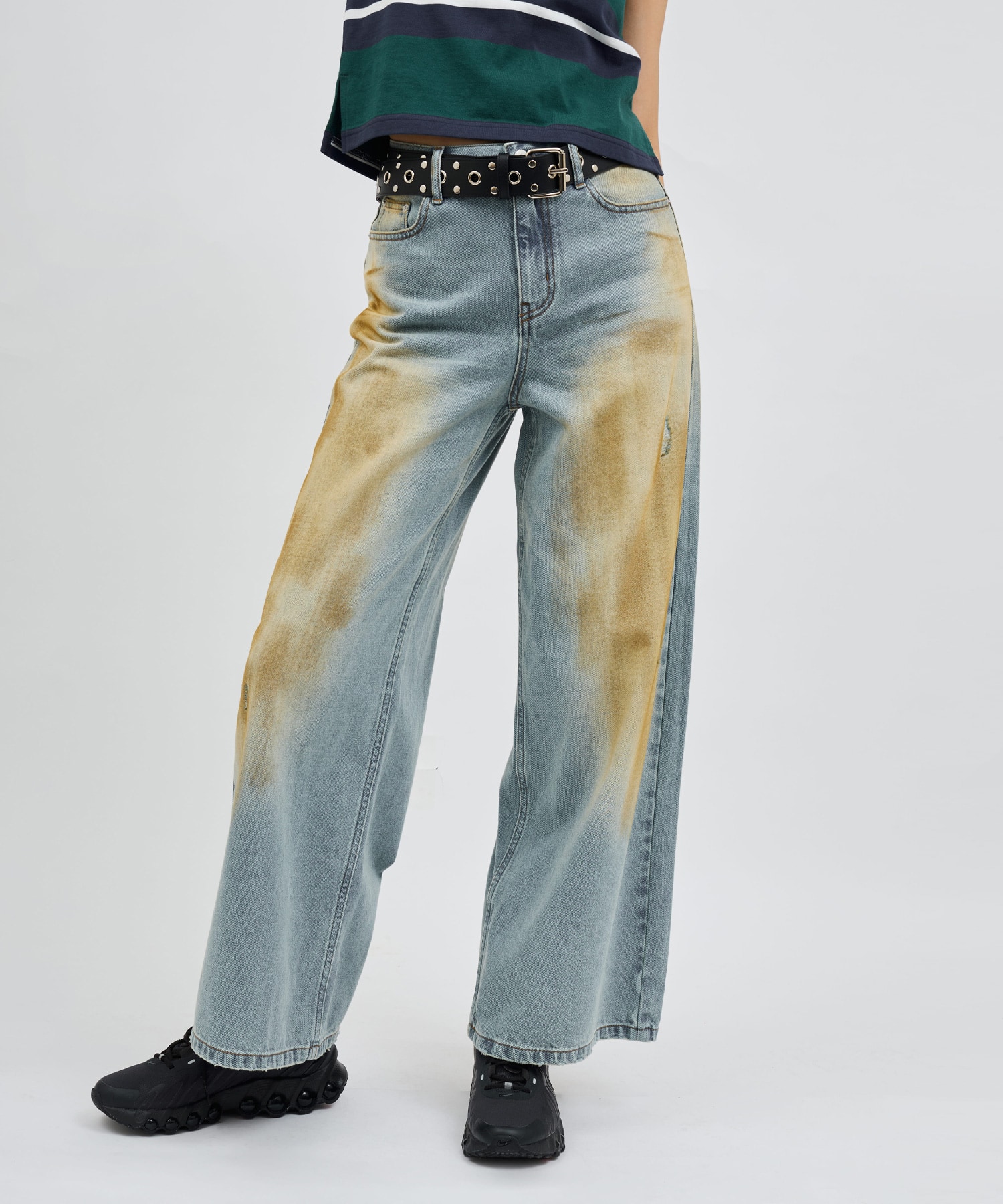 atmos pink Straight Denim BLUEの画像