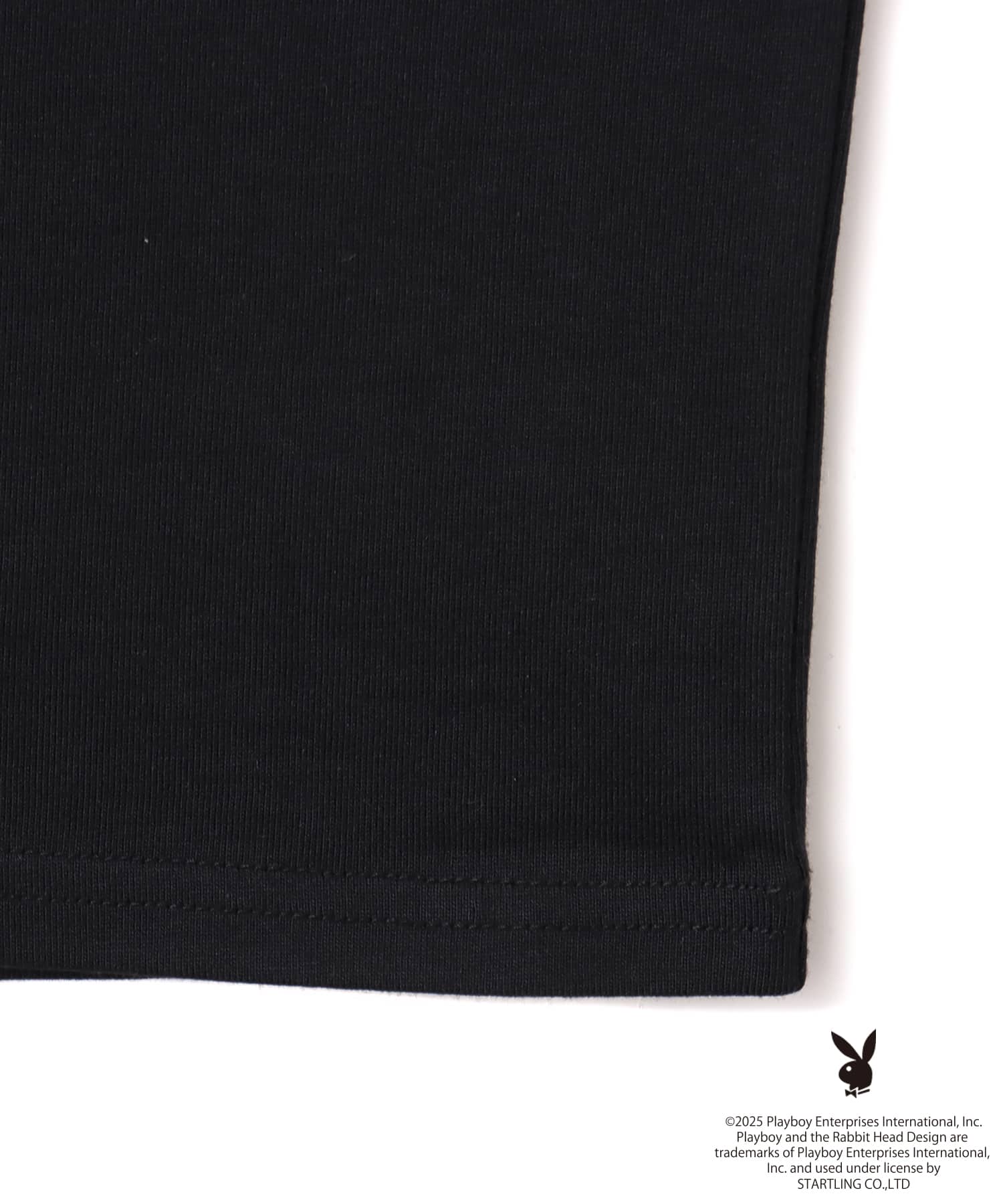 PLAYBOY x atmos pink Big T-shirt BLACK X WHITEの画像