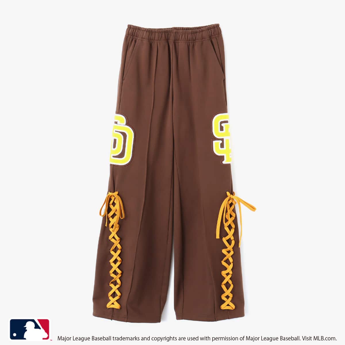 atmos pink MLB Sweat Pants BROWNの画像