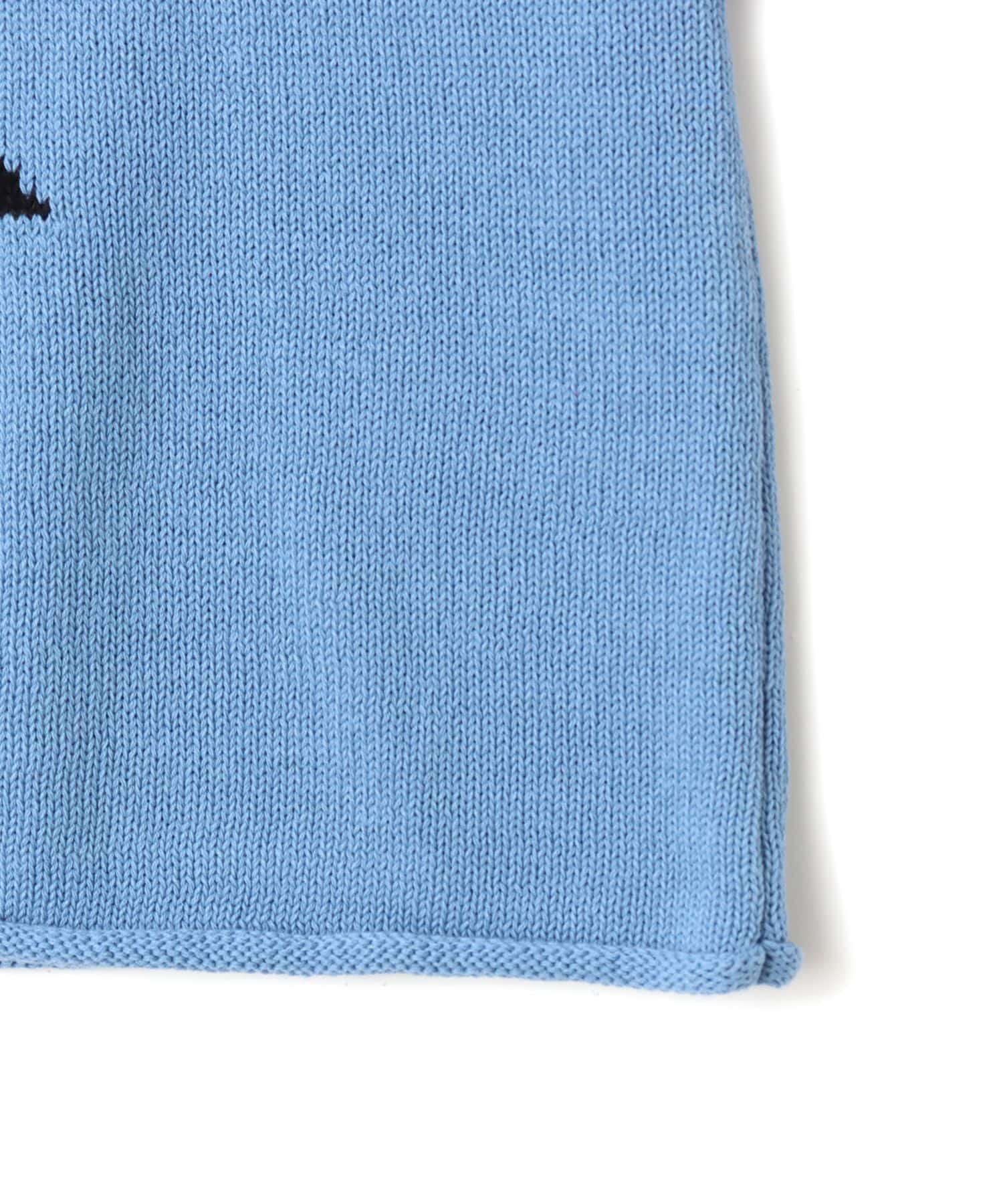 atmos pink I Love Pink Knit Top BLUEの画像