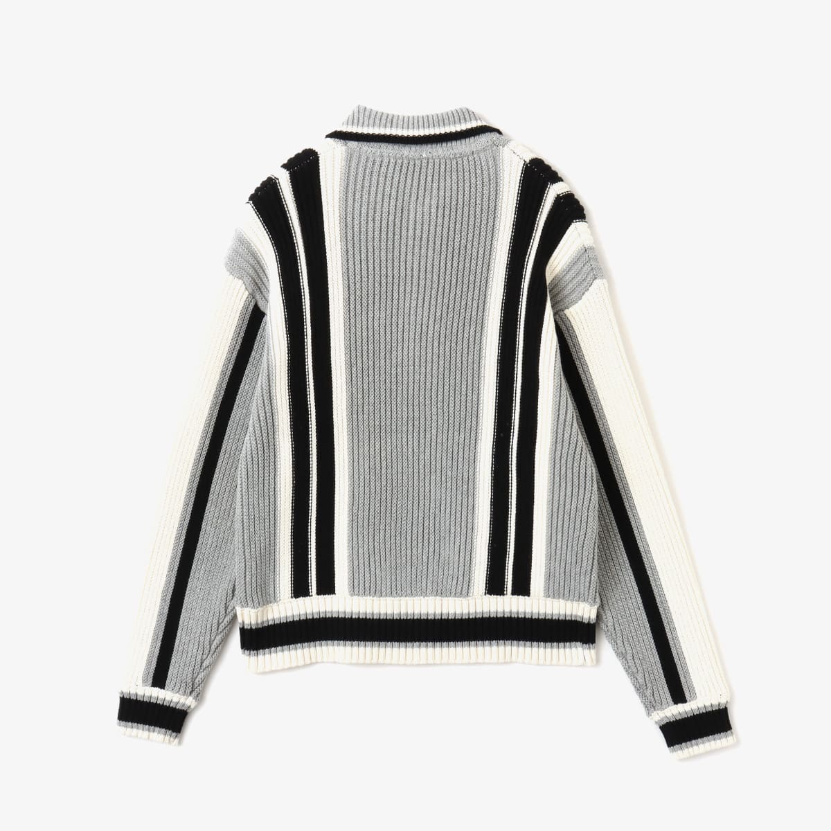 atmos pink Stripe Knit Cardigan GRAYの画像