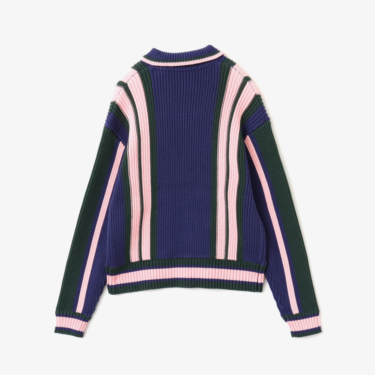 atmos pink Stripe Knit Cardigan NAVYの画像