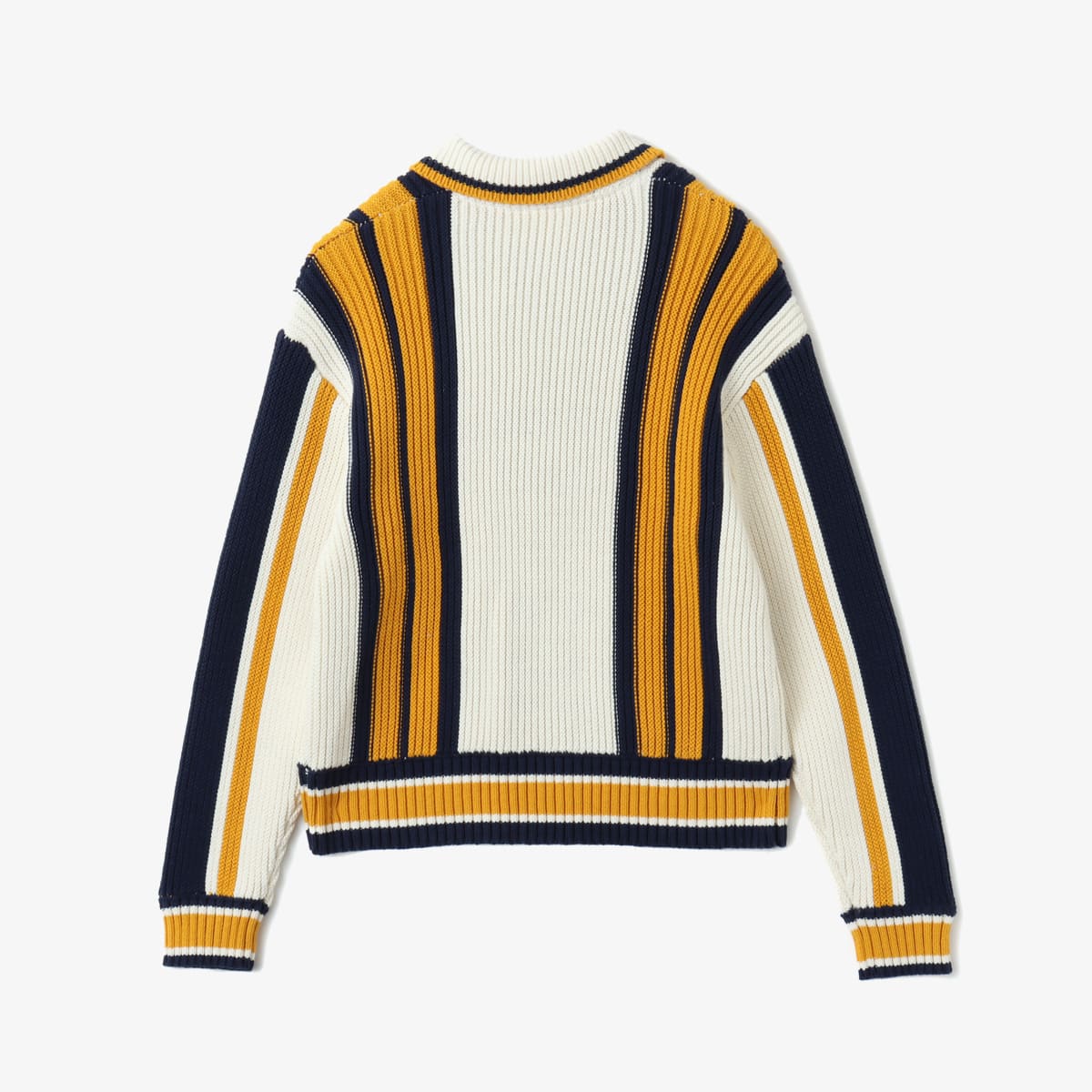atmos pink Stripe Knit Cardigan YELLOWの画像