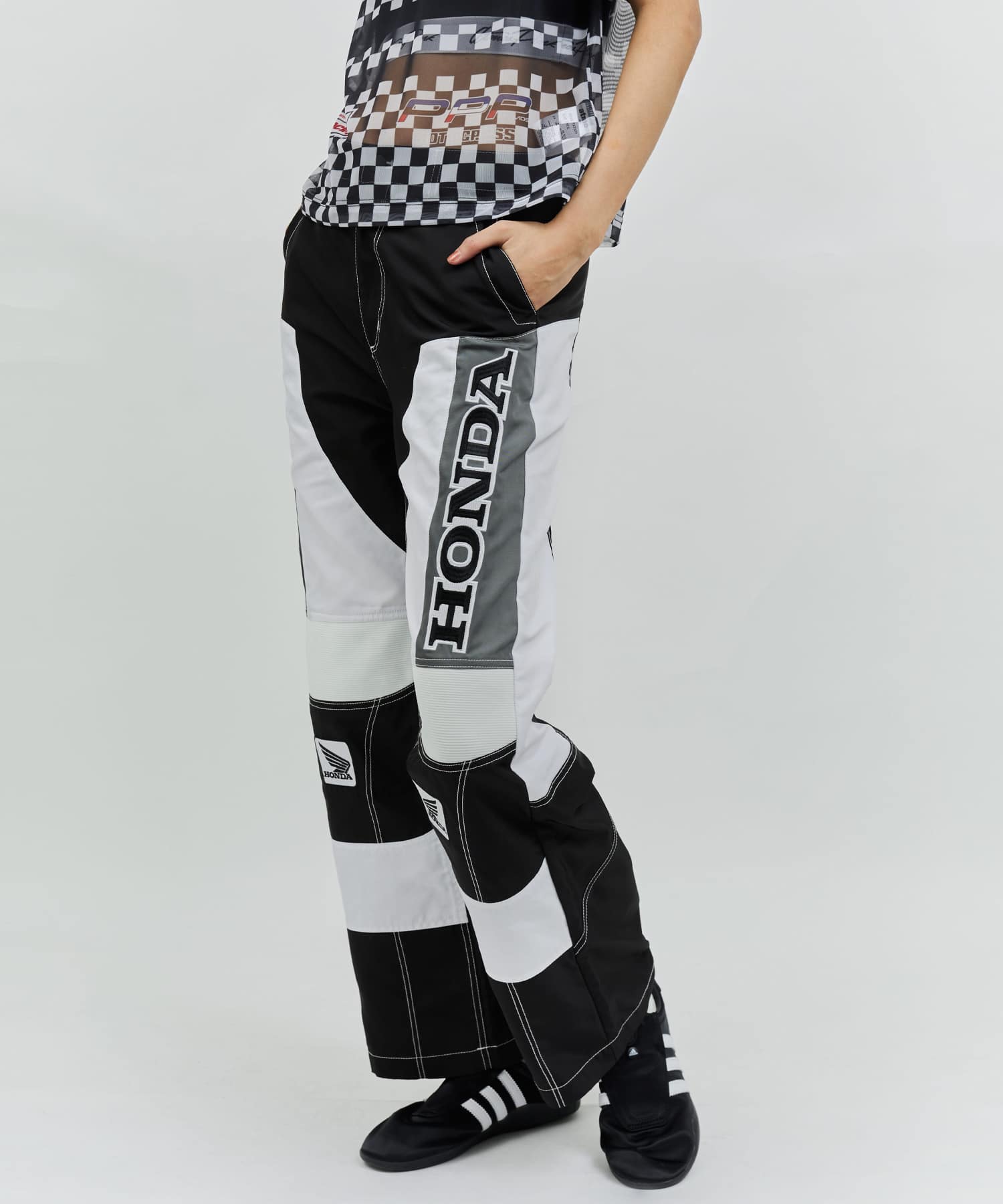 HONDA x atmos pink Racing Pants BLACKの画像