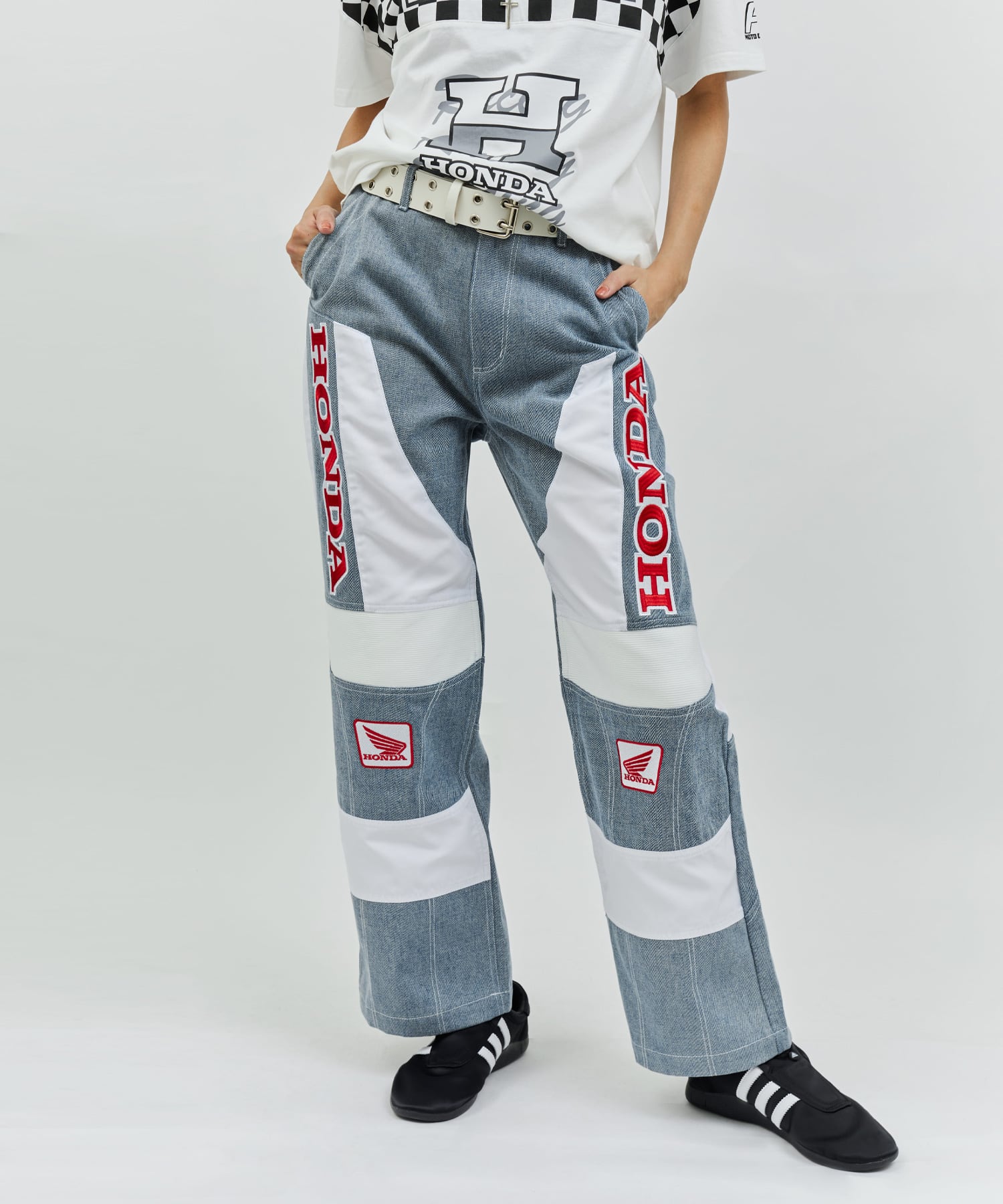 HONDA x atmos pink Racing Pants BLUEの画像