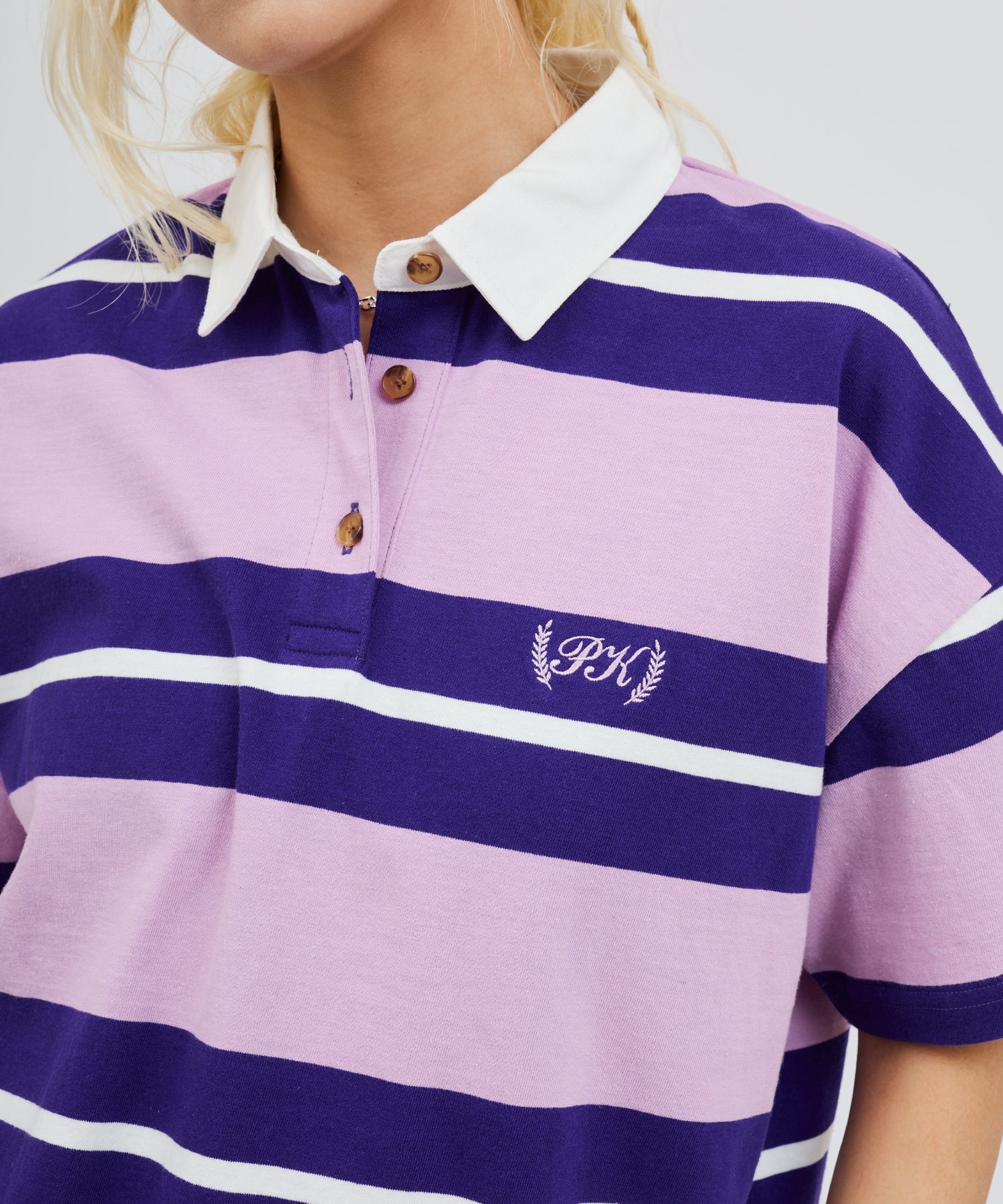 atmos pink Rugger Shirt PINKの画像