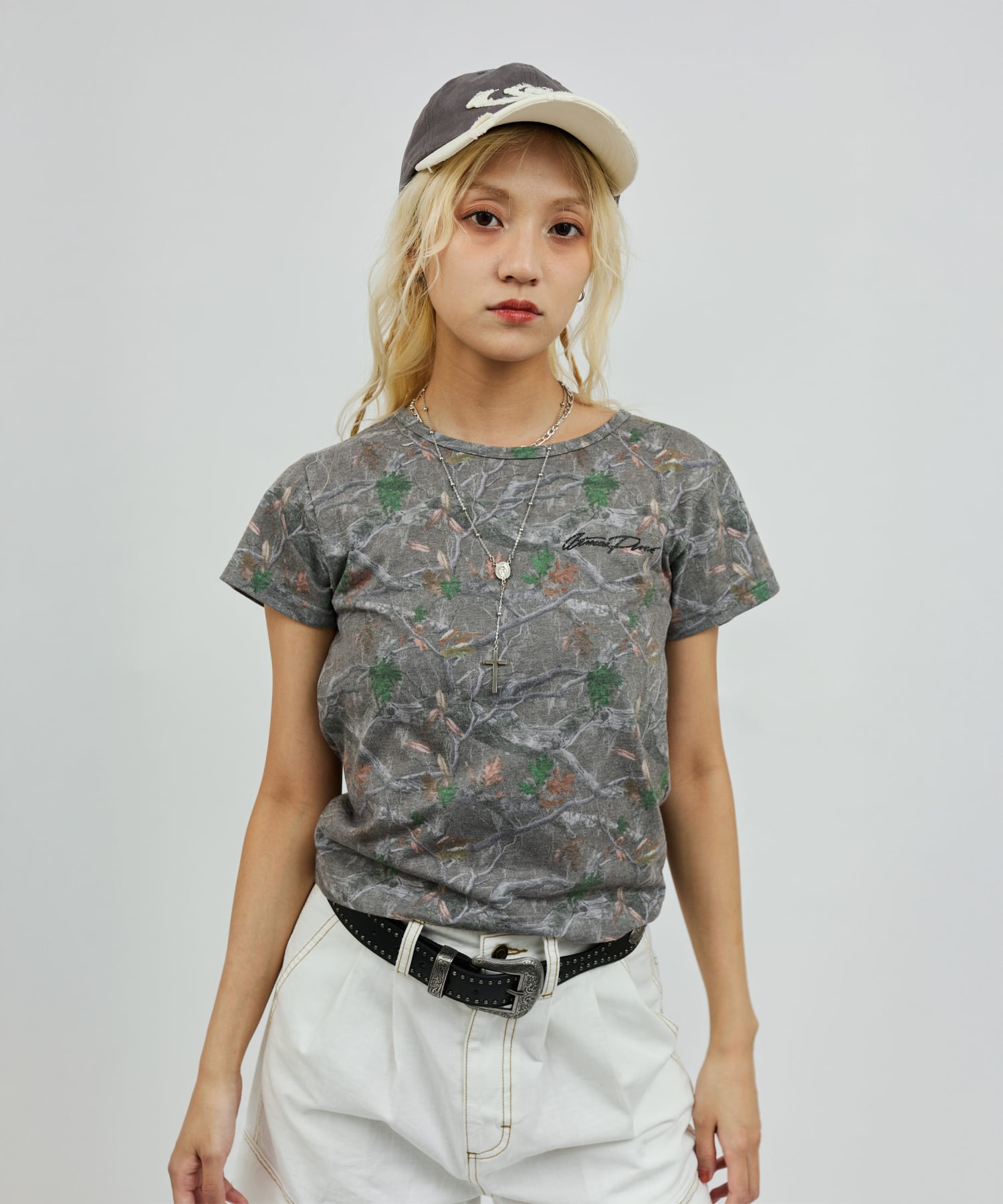 atmos pink Real Tree Camouflage T-Shirt BROWNの画像