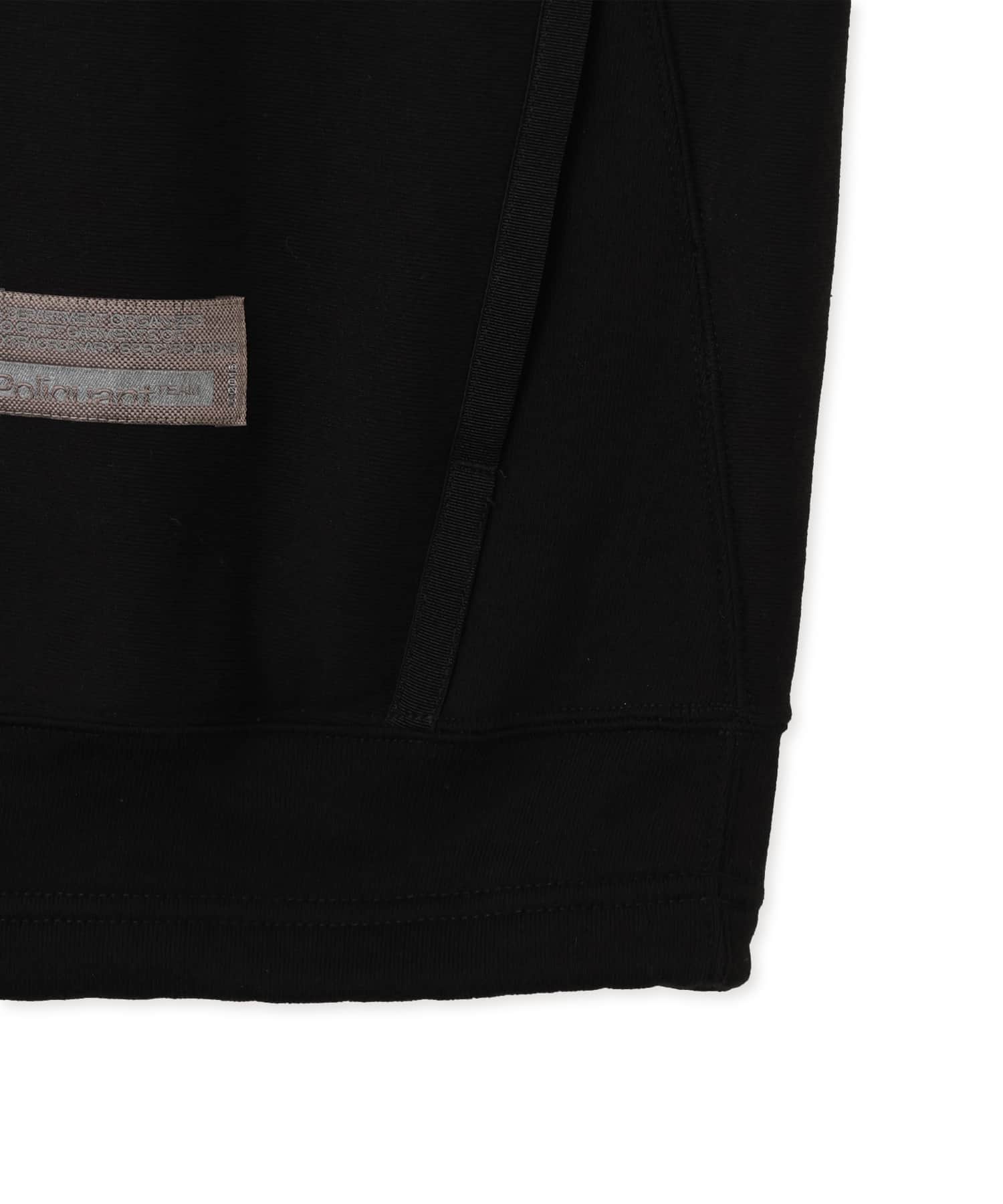 Poliquant THE LINKED SINGLE PART L/S  HOODED SWEATSHIRT BLACKの画像