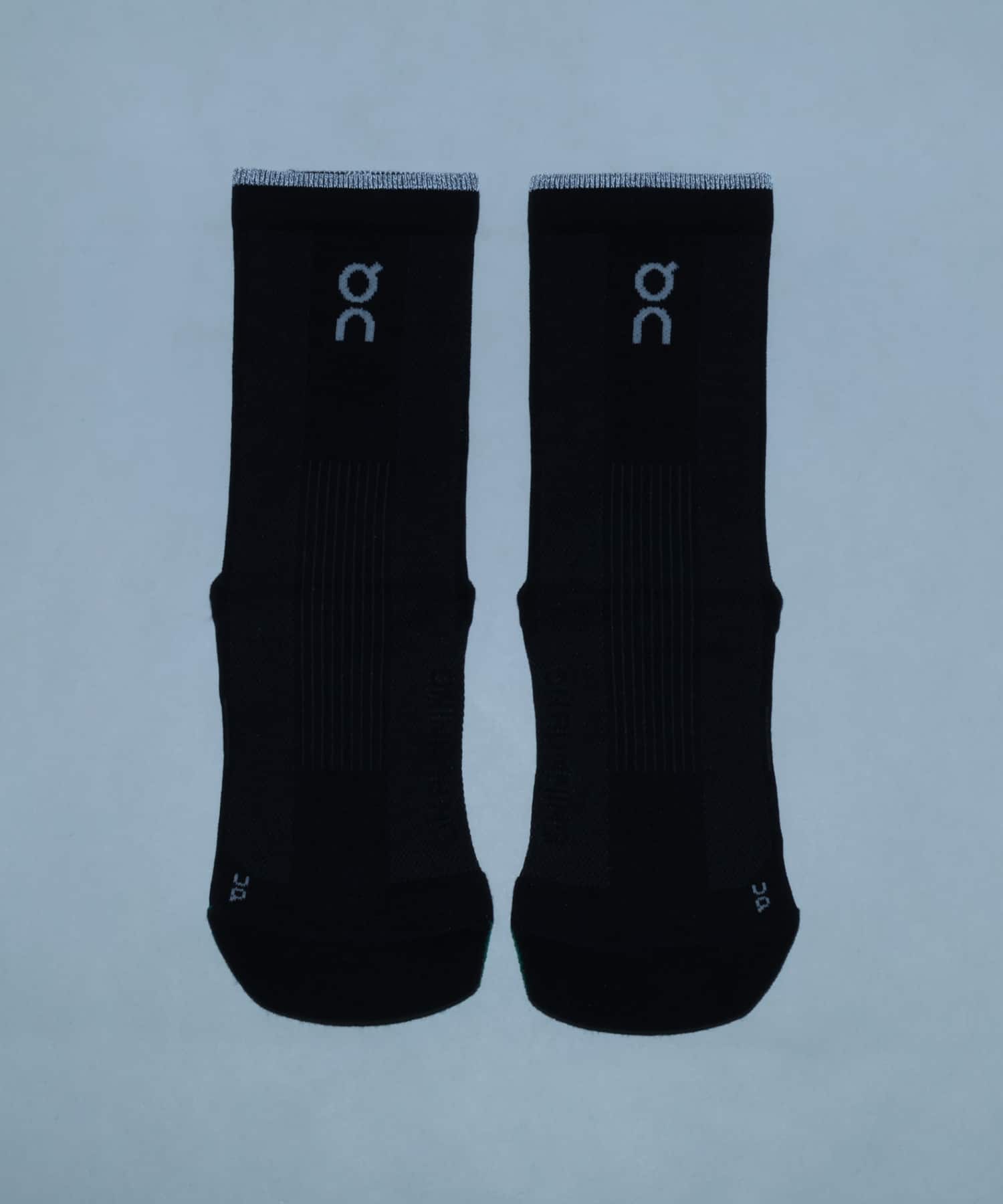 On Elite Run Sock High Blackの画像