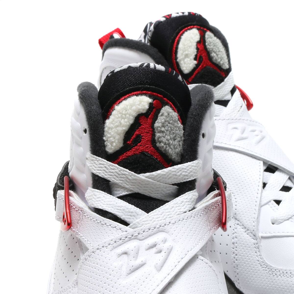 JORDAN BRAND AIR JORDAN 8 RETRO WHITE/GYM RED-BLACK-WOLF GREY