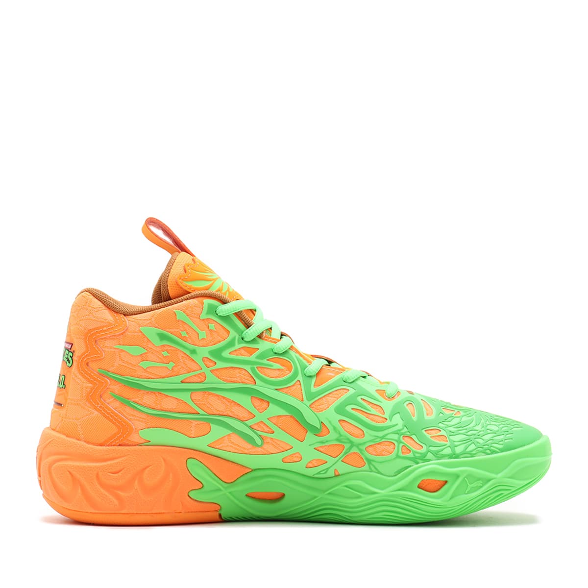 PUMA MB.04 TMNT L&M FLURO GREEN PES-PUMA GREEN-Bの画像