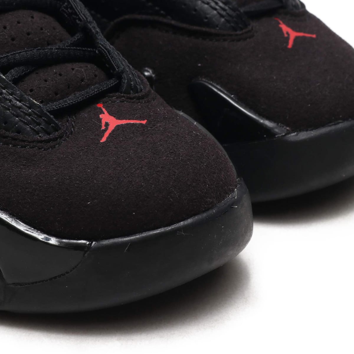 JORDAN BRAND JORDAN 14 RETRO BP  BLACK/VARSITY RED-METALLIC SILVERの画像