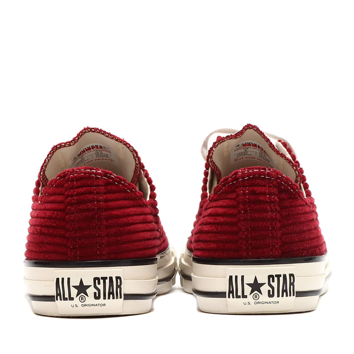 CONVERSE ALL STAR US CORDUROY OX MAROONの画像