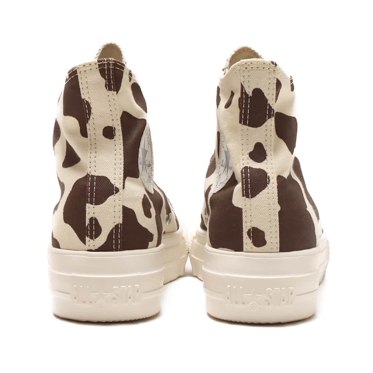CONVERSE ALL STAR LIGHT PLTS COWSPOT HI OFF WHITEの画像