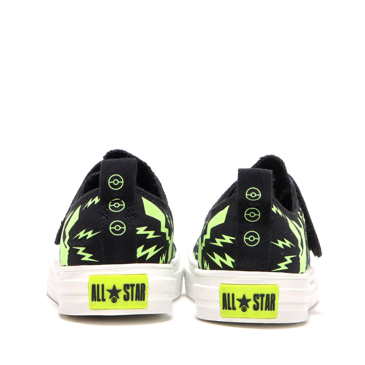CONVERSE CHILD ALL STAR LIGHT POKEMON V-1 OX BLACK 22SS-Iの画像