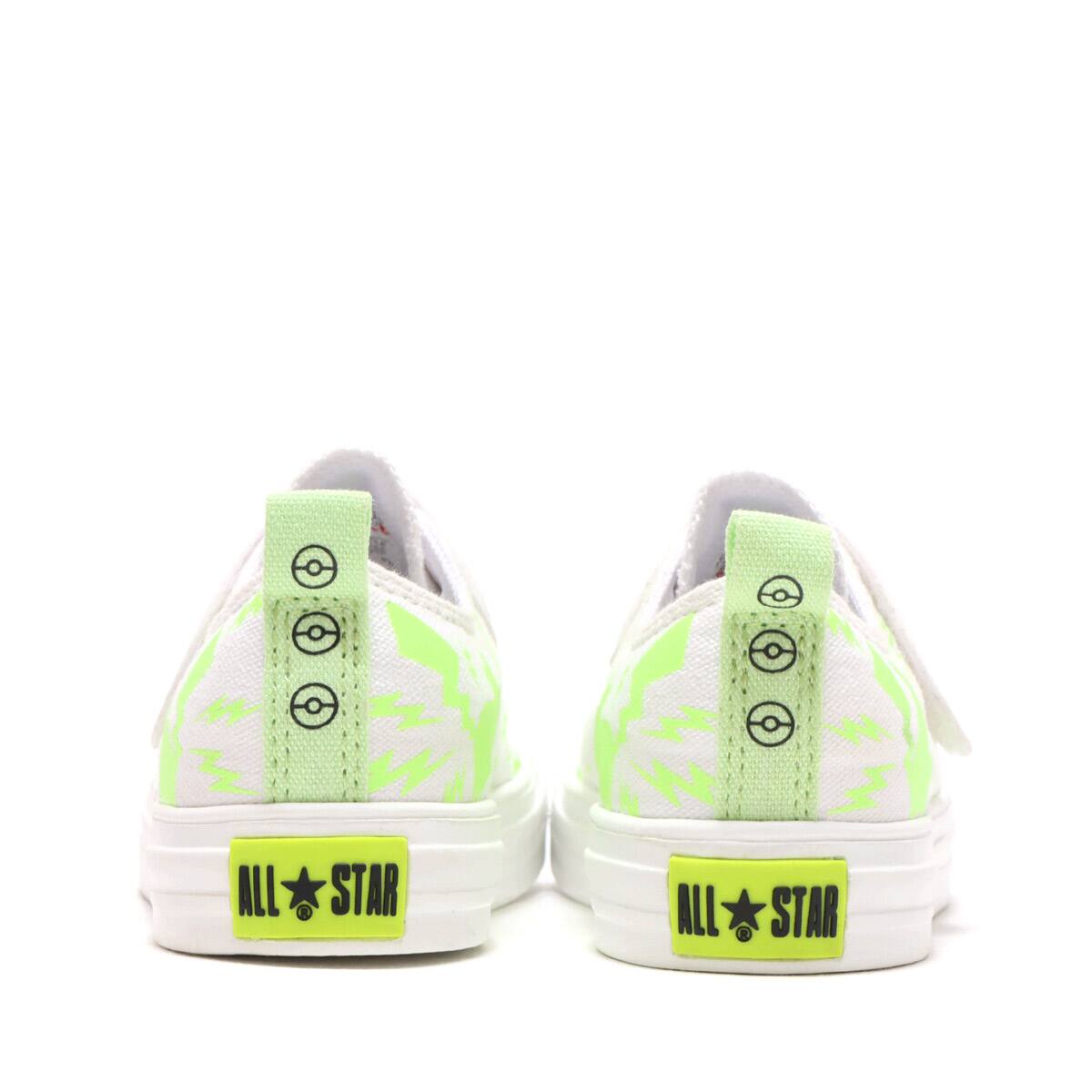 CONVERSE CHILD ALL STAR LIGHT POKEMON V-1 OX WHITE 22SS-Iの画像