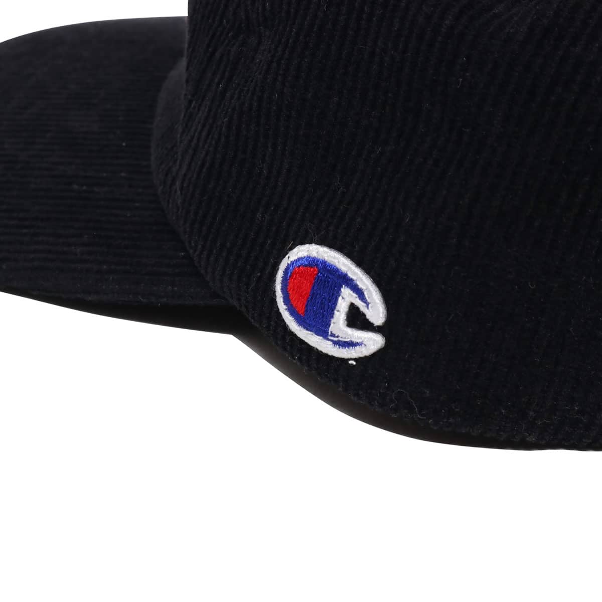 CHAMPION コーデュロイ 5パネル キャップ クロ 18FA-Iの画像