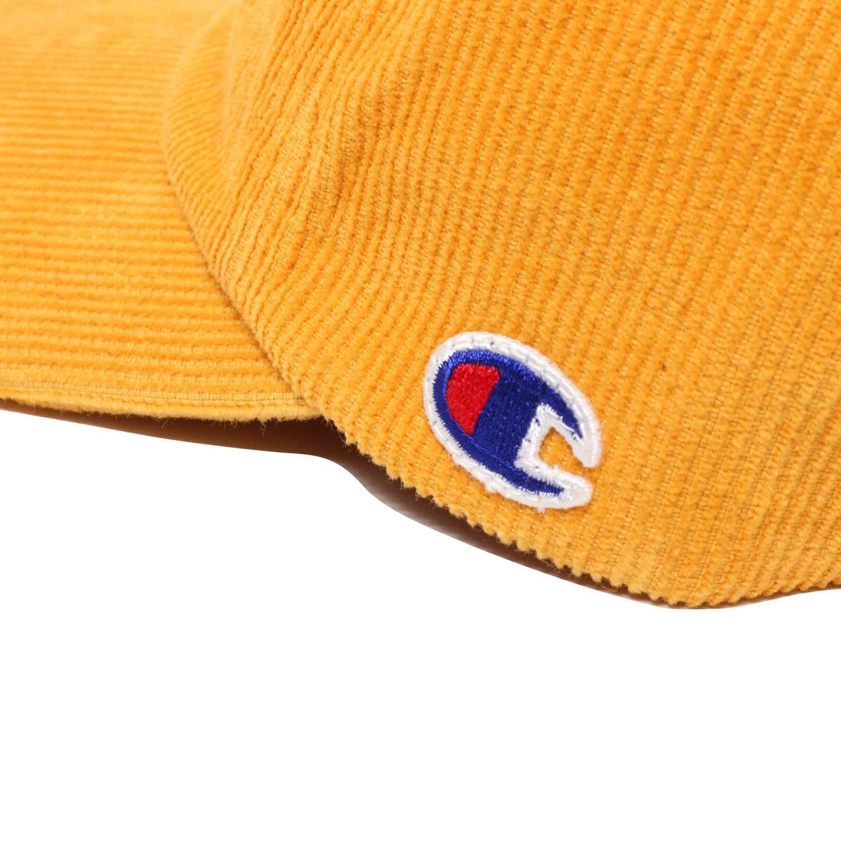 CHAMPION コーデュロイ 5パネル キャップ イエロー 18FA-I