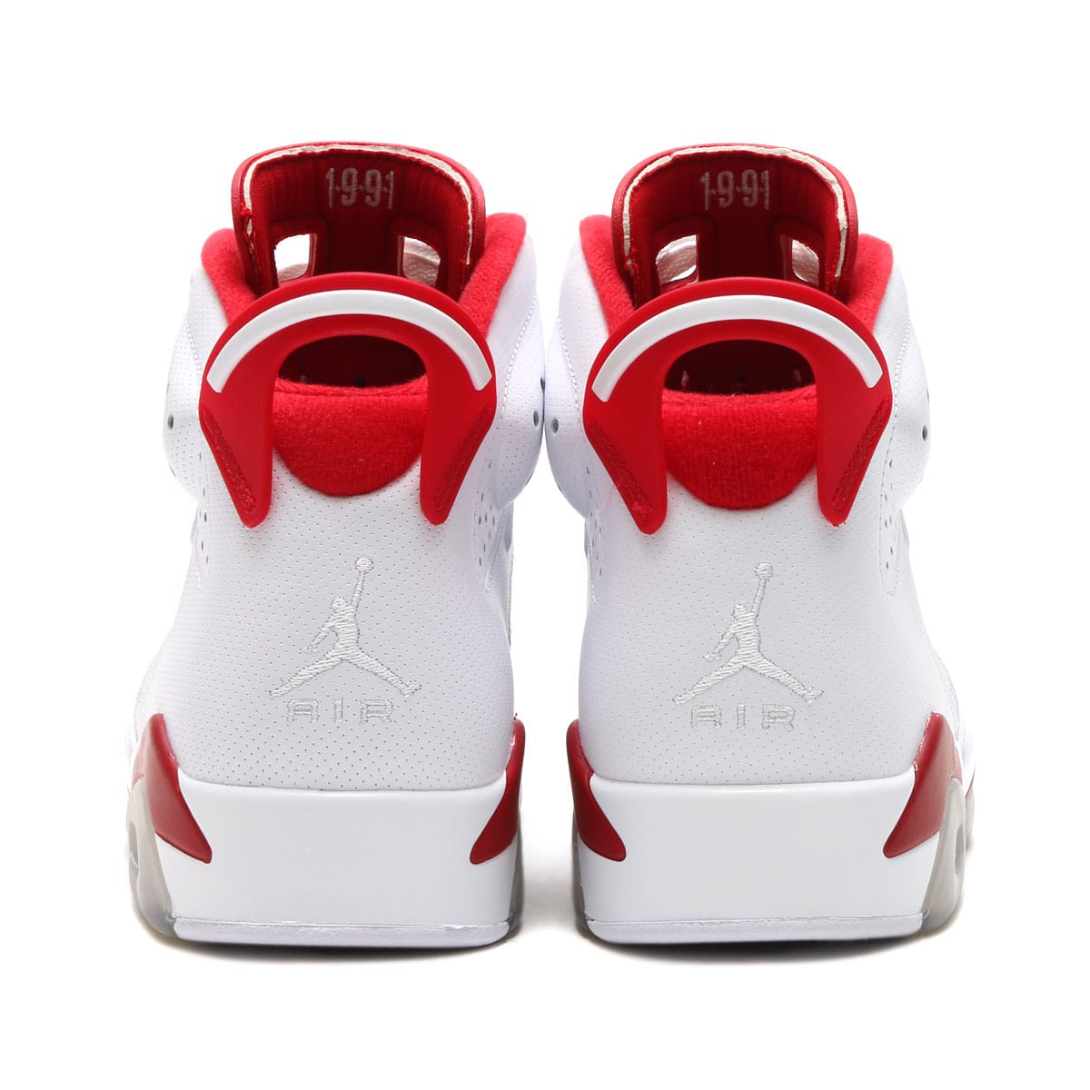 JORDAN BRAND AIR JORDAN 6 RETRO WHITE/GYM RED-PURE PLATINUM
