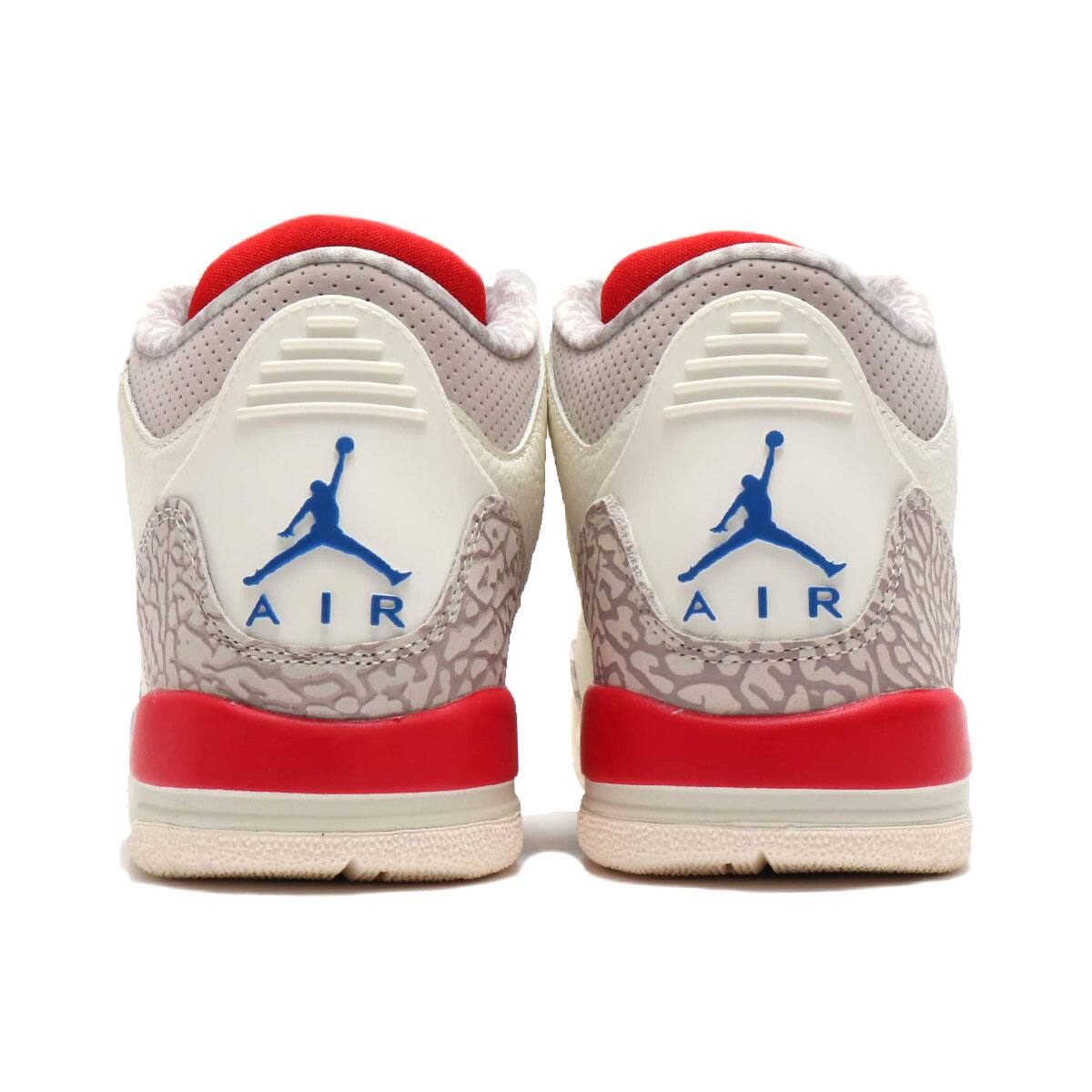 JORDAN BRAND AIR JORDAN 3 RETRO (GS) SAIL/SPORT ROYAL-LIGHT BONE