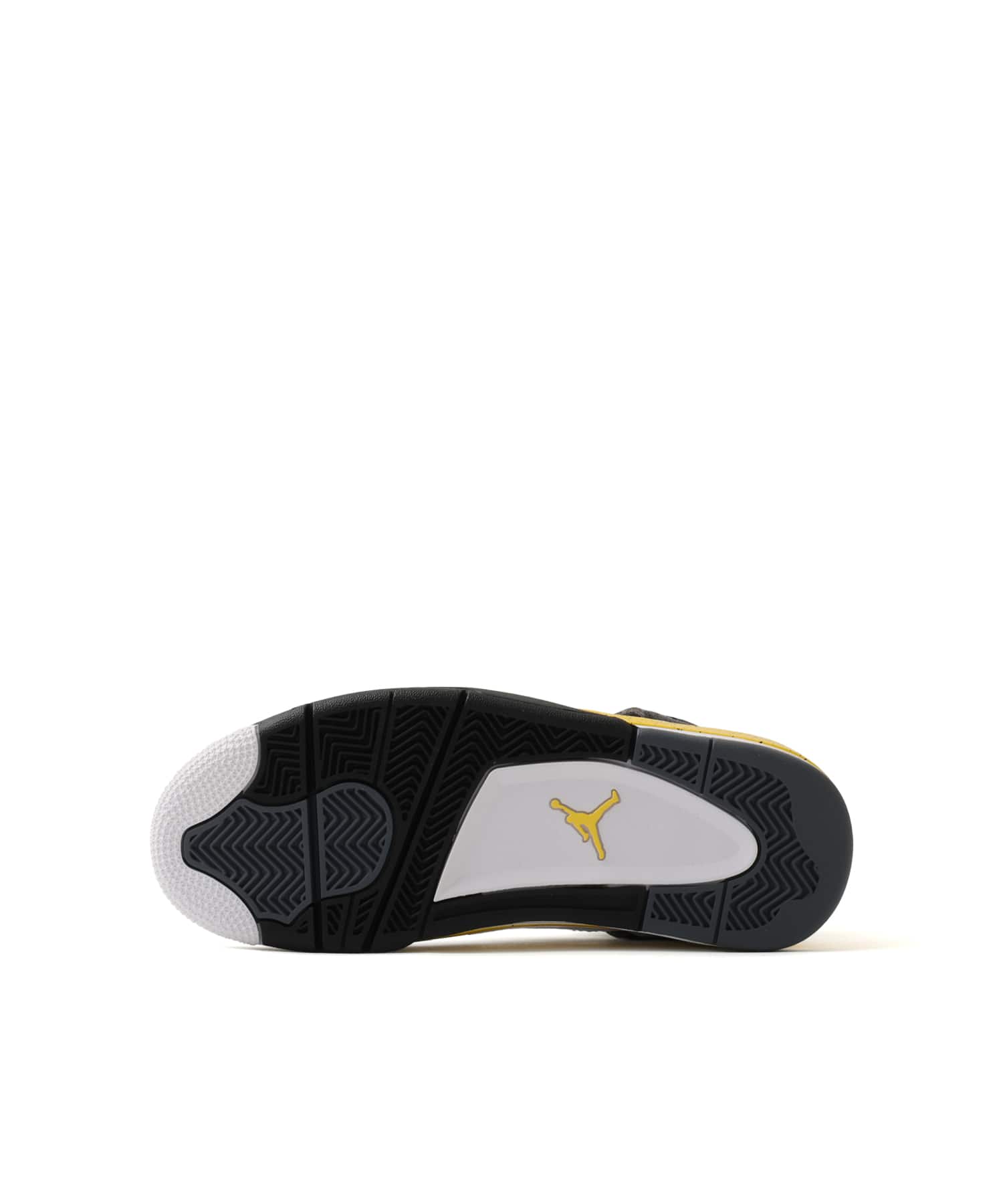 JORDAN BRAND AIR JORDAN 4 RETRO GS WHITE/TOUR YELLOW-DK BLUE GREY-BLACKの画像