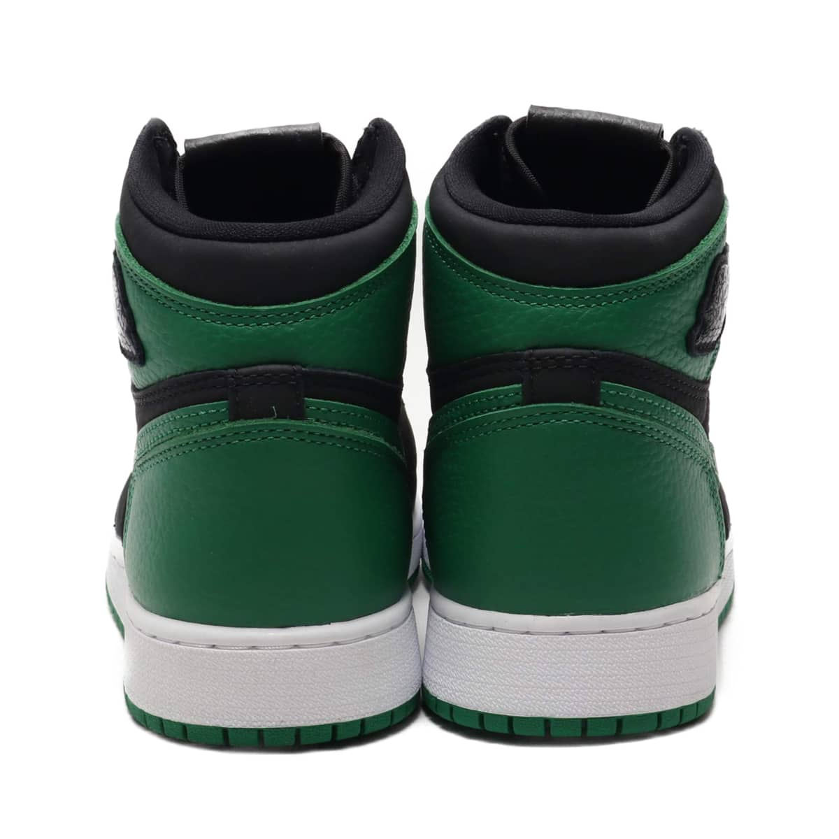 JORDAN BRAND AIR JORDAN 1 RETRO HIGH OG GS BLACK/PINE GREEN-WHITE ...