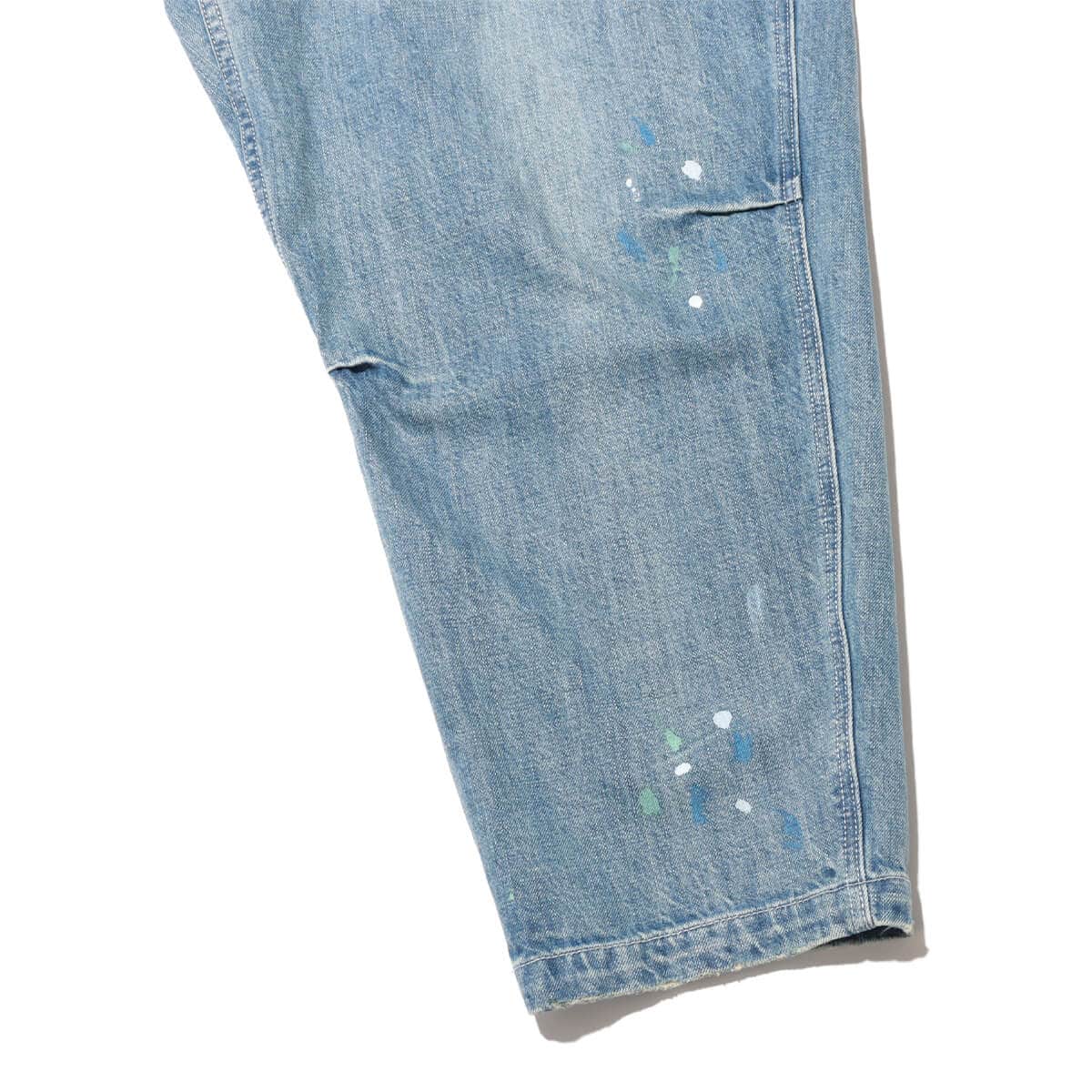 LIBERAIDERS STAMPED DENIM SARROUEL PANTS DARK BLUE 24SP-Iの画像