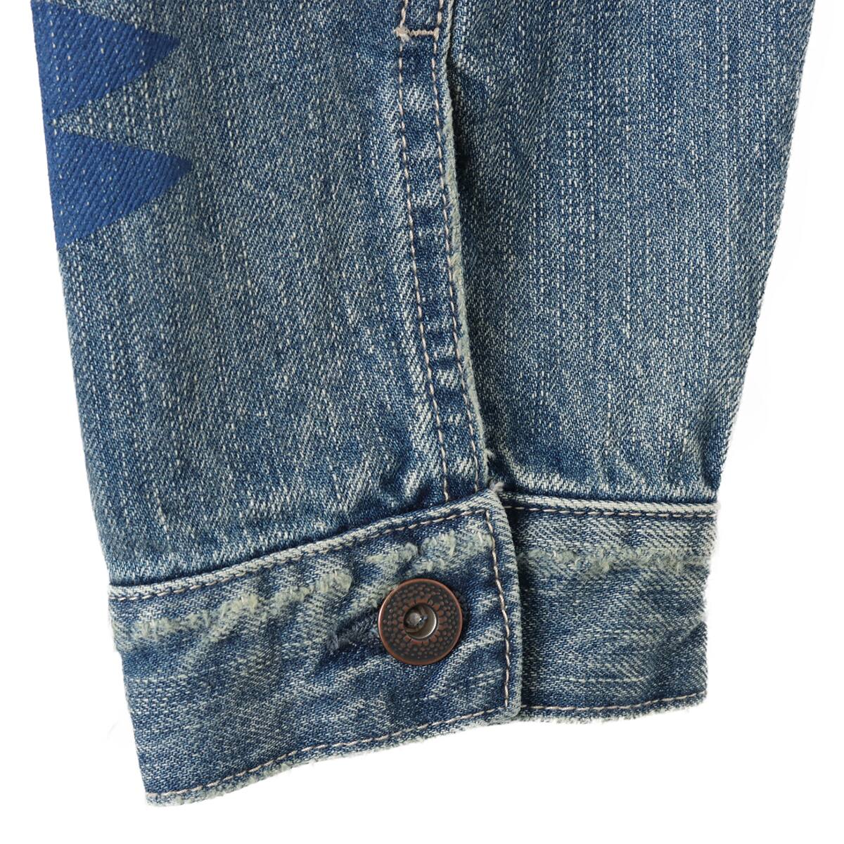 LIBERAIDERS TRIBAL DENIM JACKET HW HARD WASHの画像