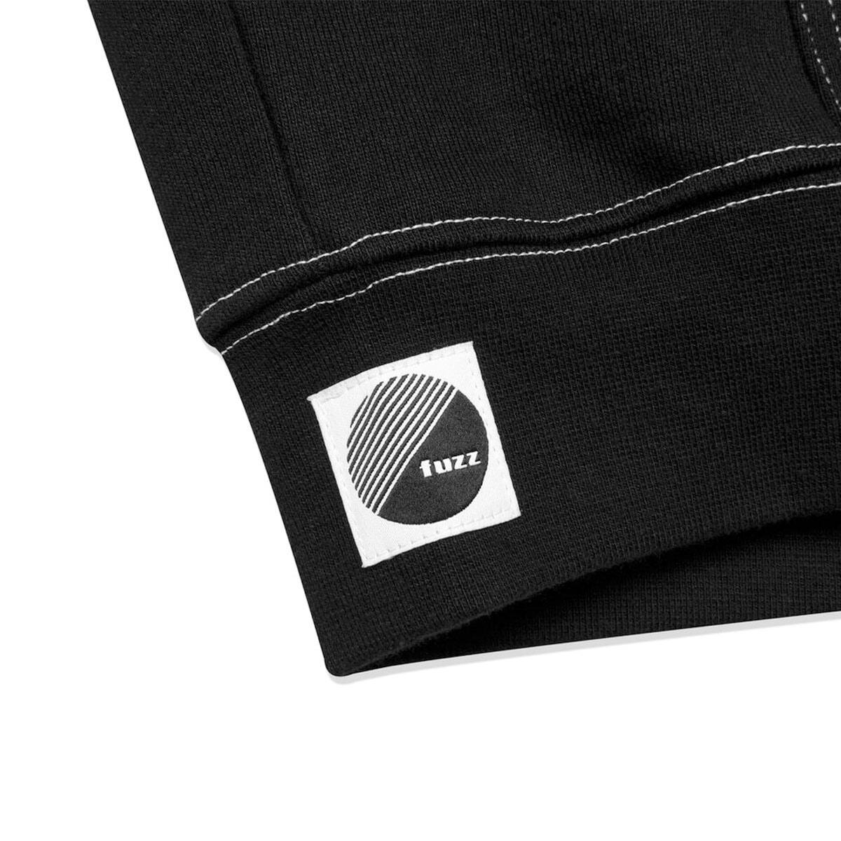 fuzz STITCH LOGO HOODIE BLACK 20HO-Iの画像