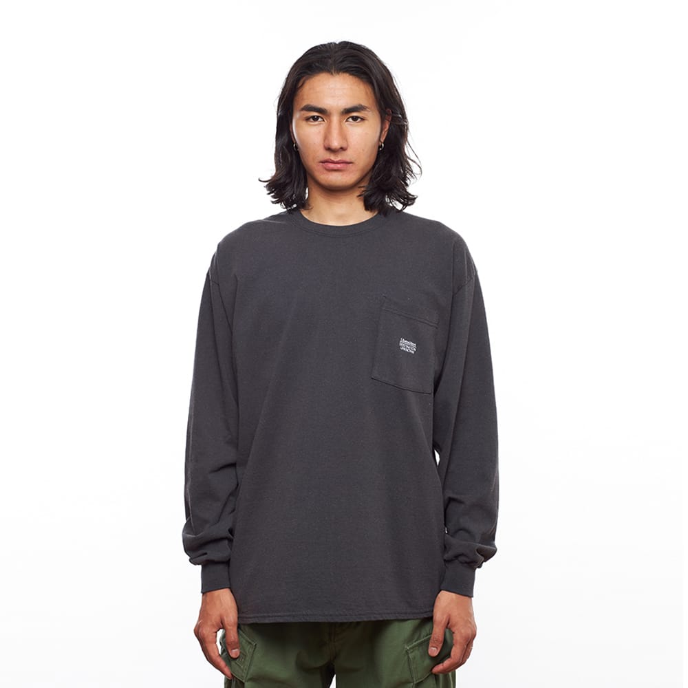 Liberaiders POCKET L/S TEE BLACK 21FA-Iの画像