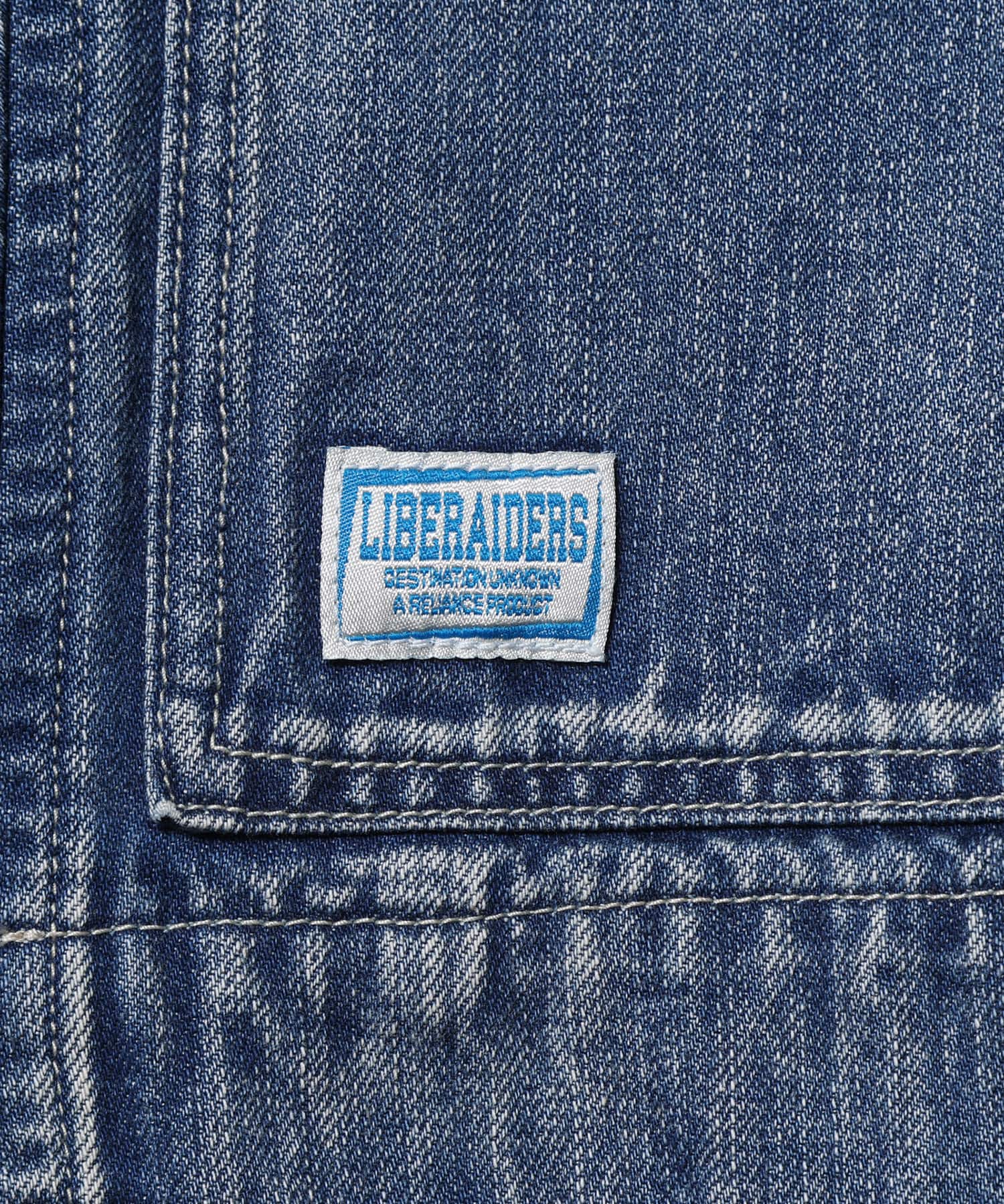 LIBERAIDERS DENIM WORK JACKET BLUEの画像