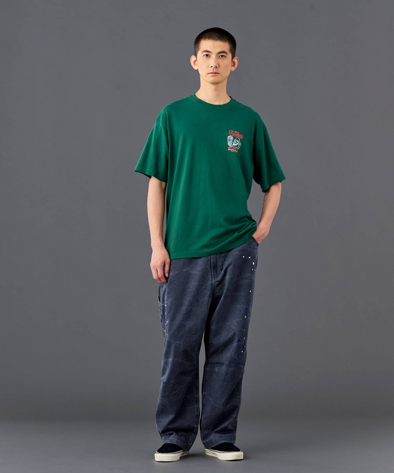 LIBERAIDERS LIBERAIDERS KEBAB TEE GREENの画像