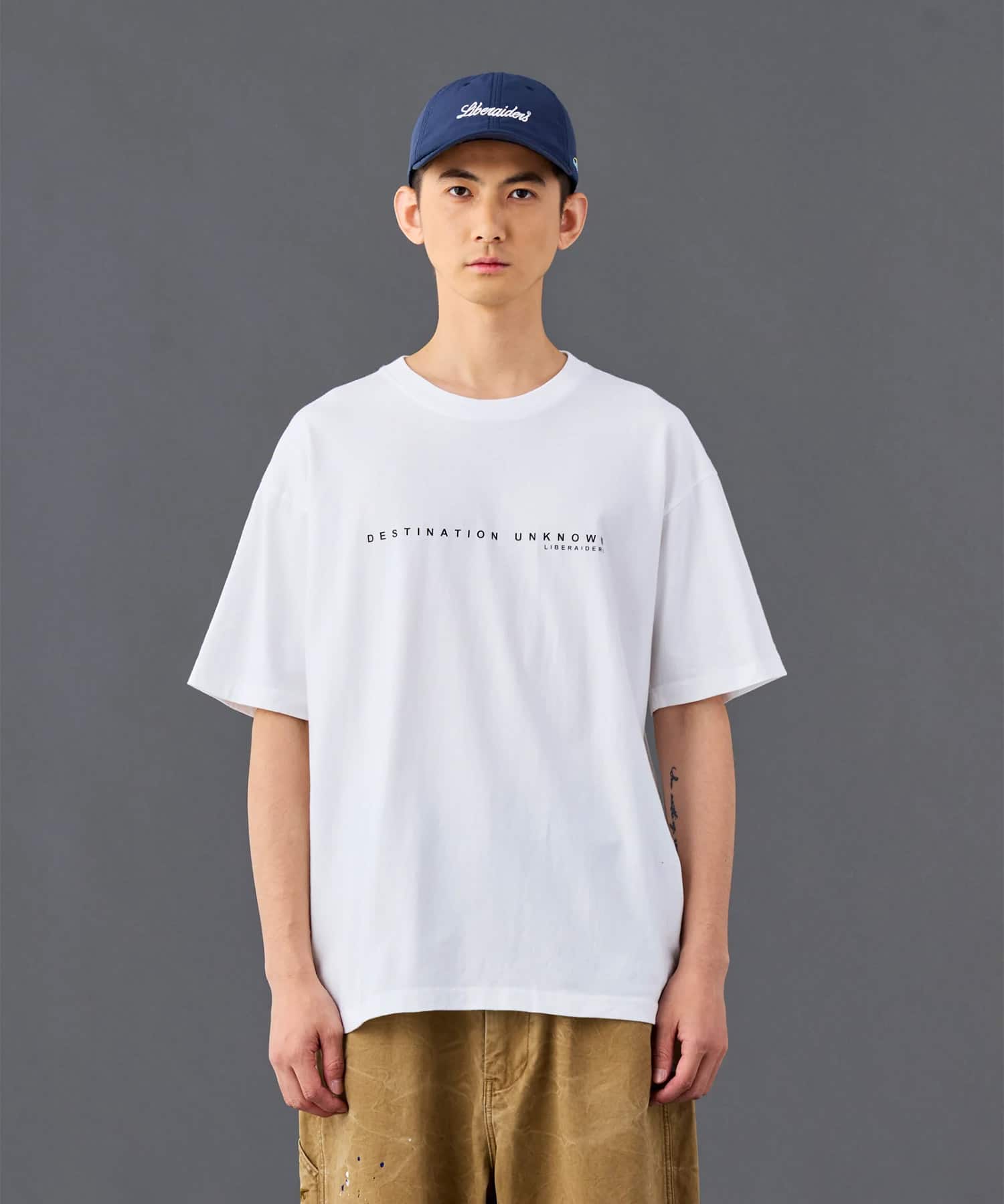 LIBERAIDERS MAW AERIAL PHOTO TEE WHITEの画像