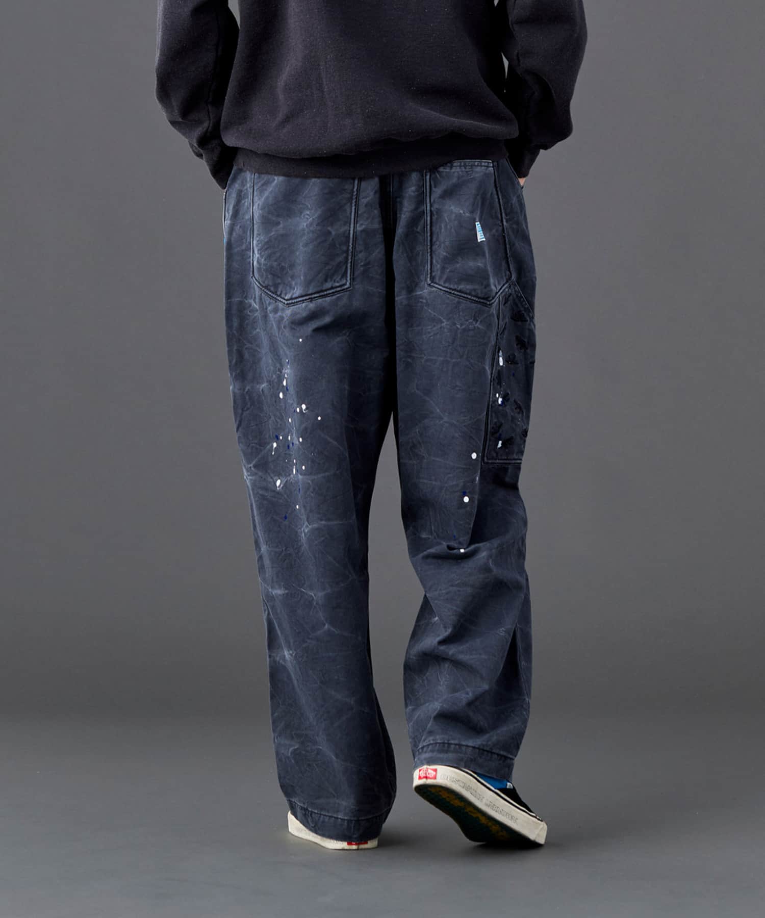 LIBERAIDERS SARROUEL CHINO PAINTER PANTS CHARCOALの画像