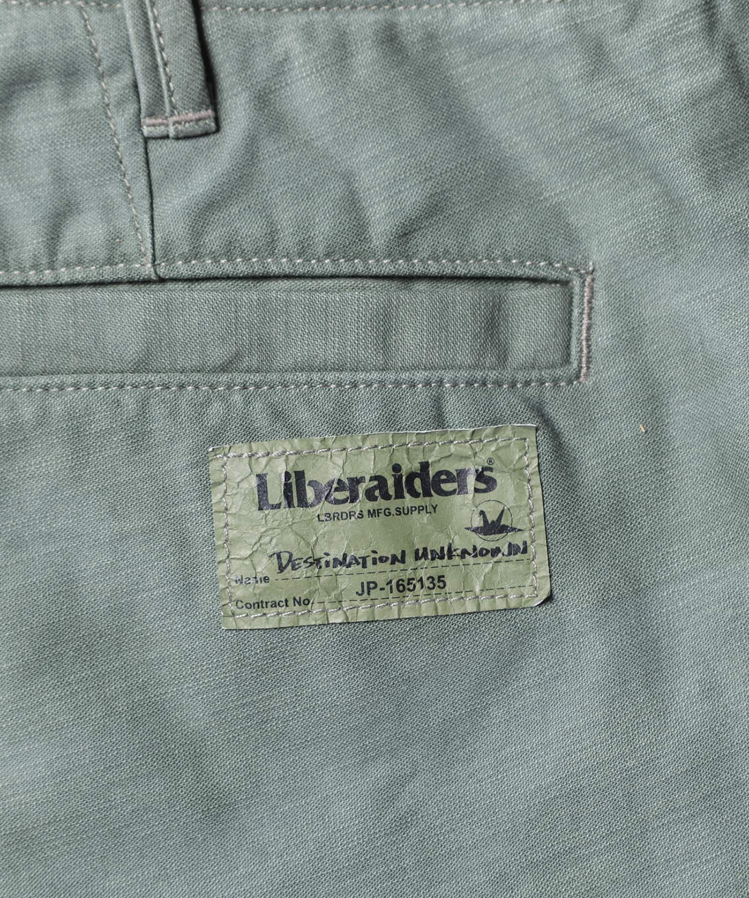 LIBERAIDERS 6-POCKET ARMY BAGGY PANTS OLIVEの画像