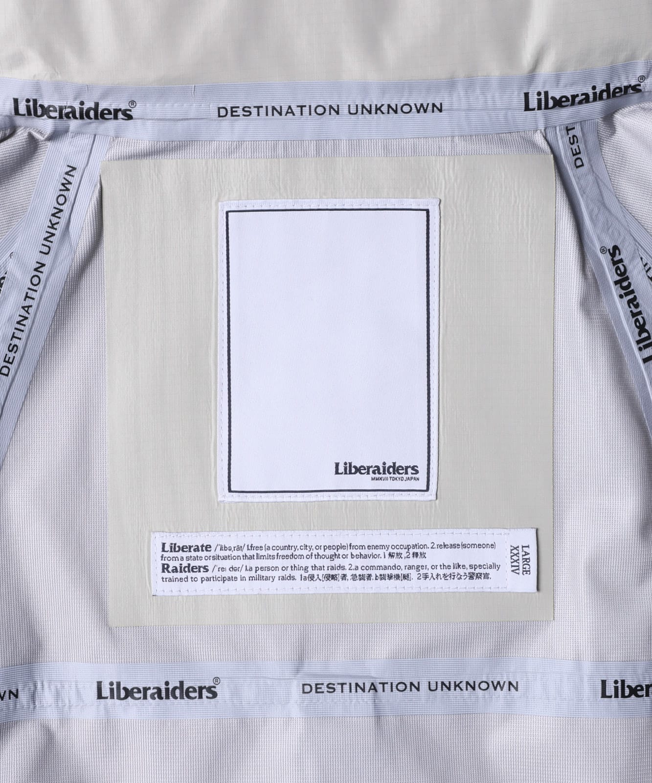 LIBERAIDERS ALL CONDITIONS 3LAYER JACKET III IVORYの画像