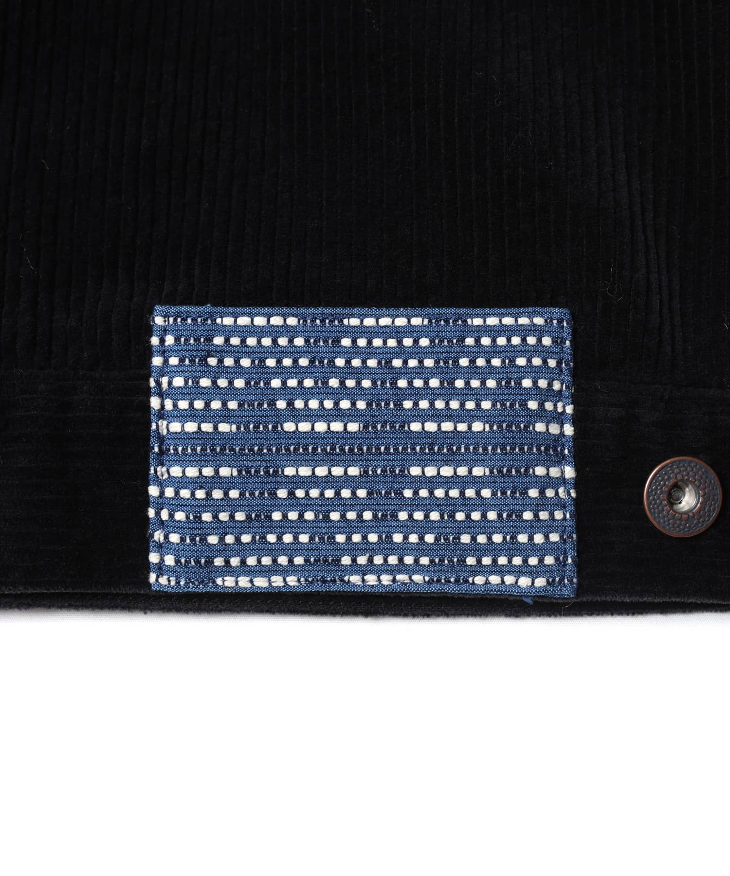 LIBERAIDERS GARMENT DYED CORDUROY JACKET BLACKの画像