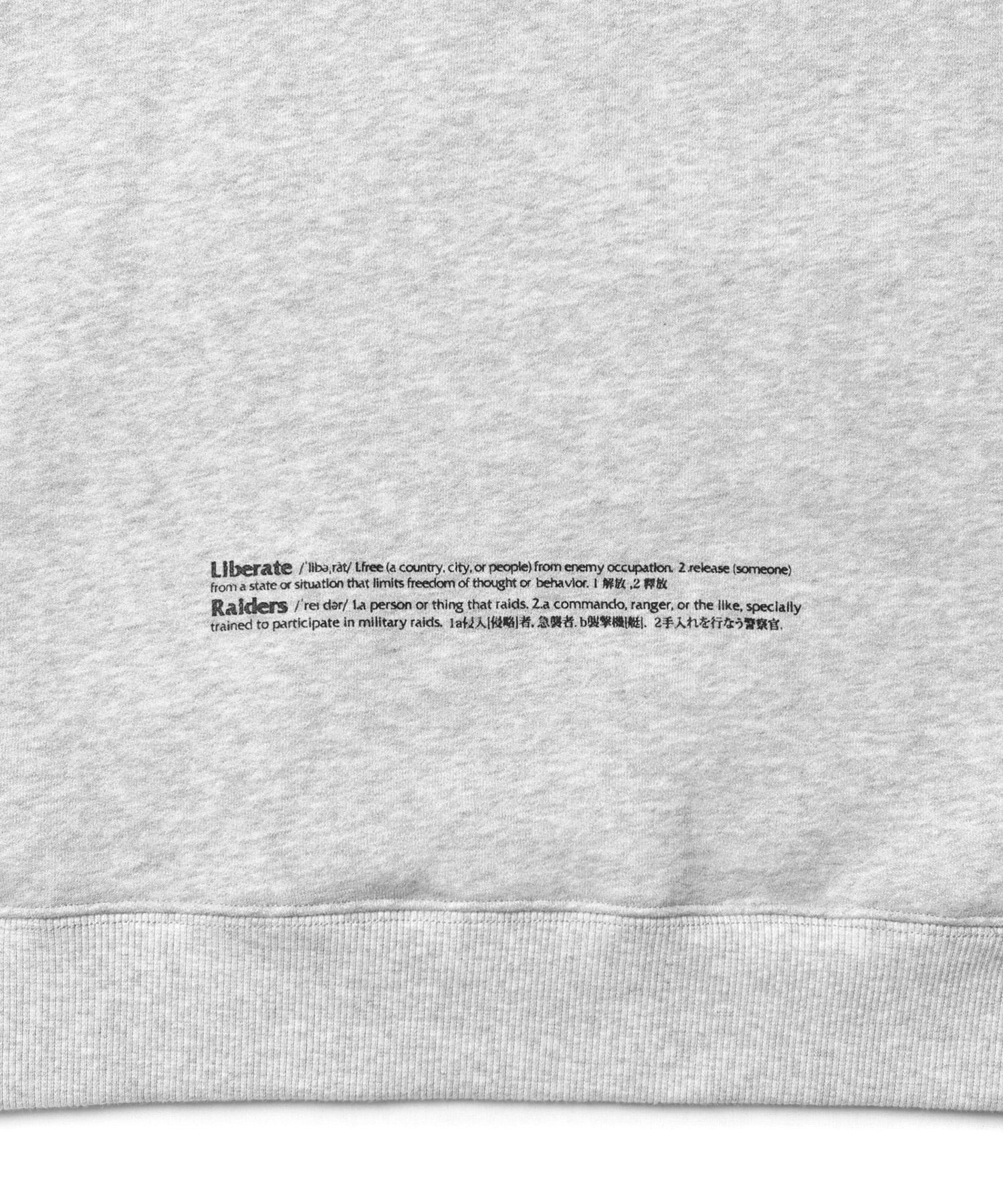 LIBERAIDERS LR EMBROIDERY HOODIE GRAYの画像